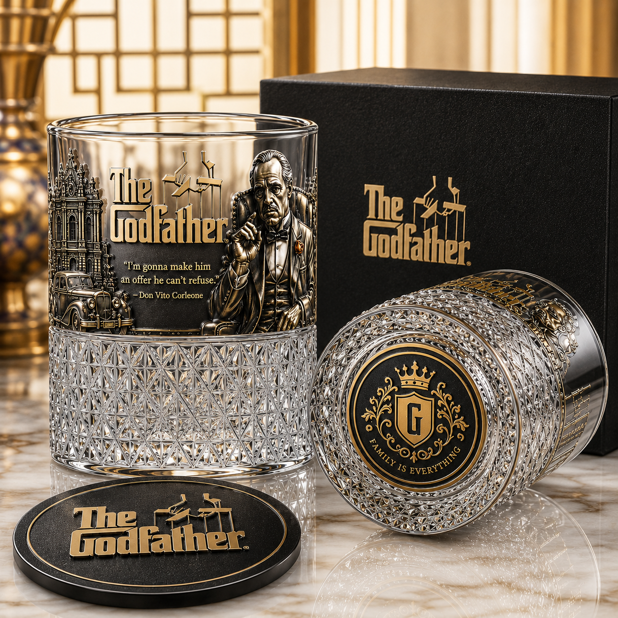 The Godfather Collector’s Whiskey Glass Gift Set