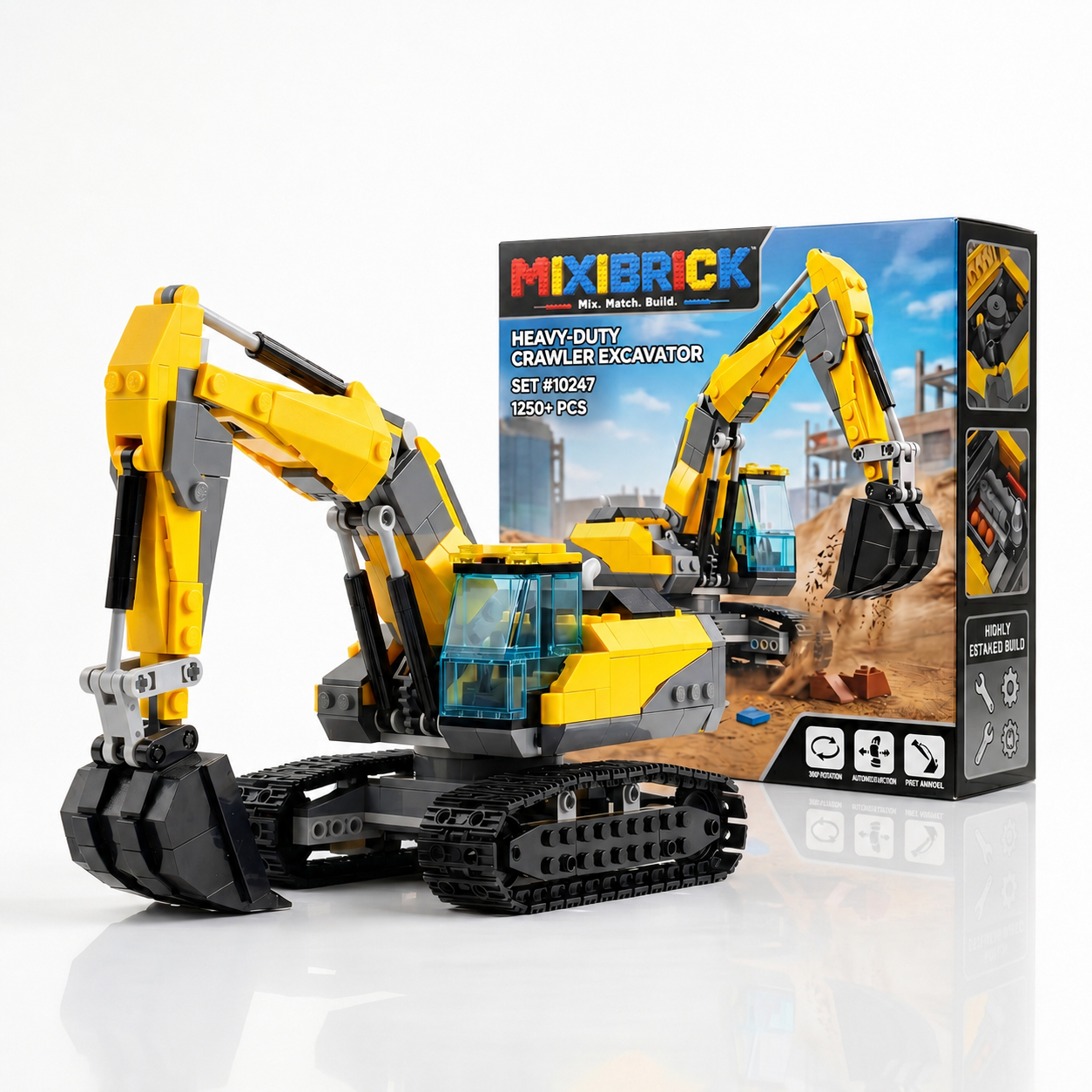 🚧 Heavy-Duty Crawler Excavator Building Set