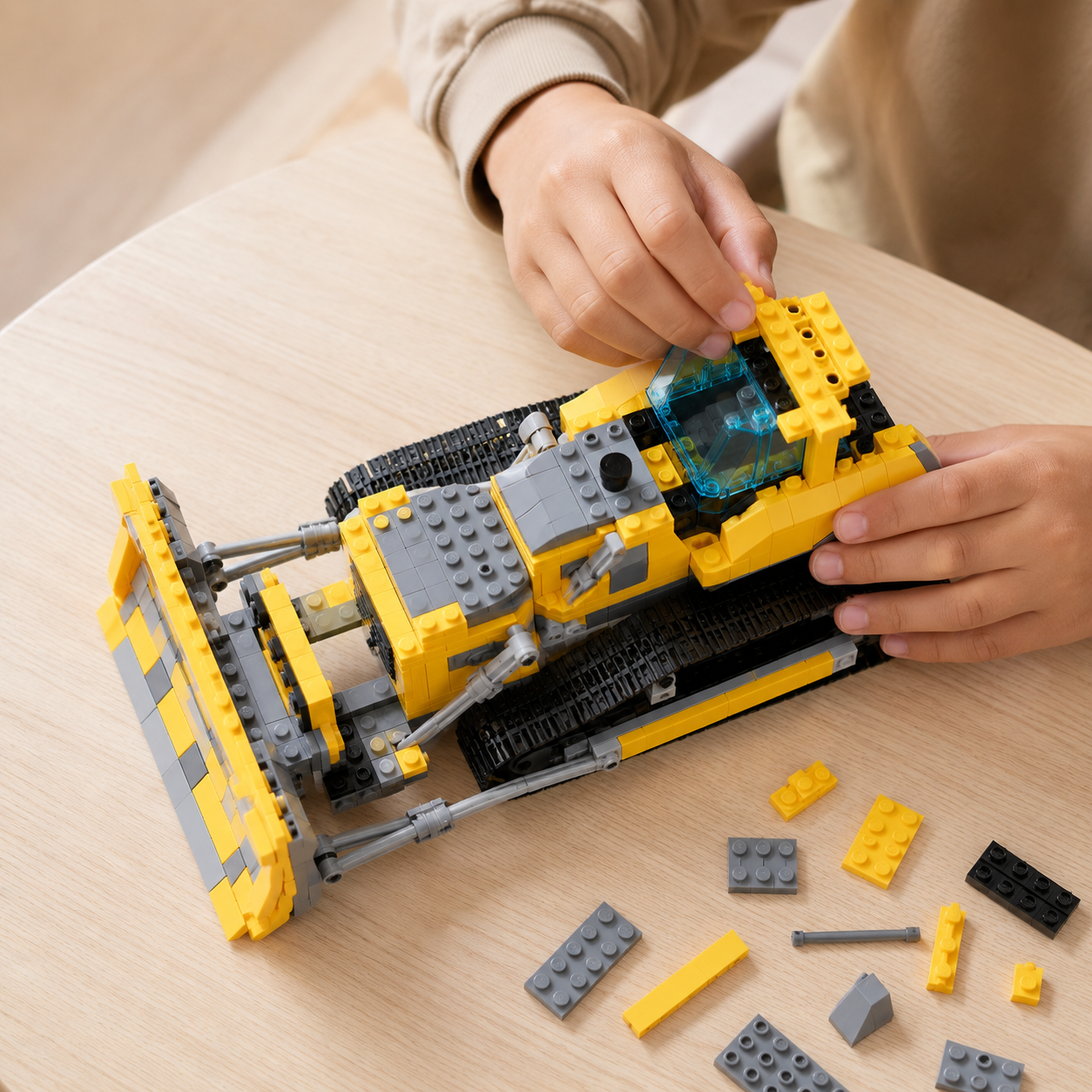 🚜 Heavy-Duty Bulldozer Building Set