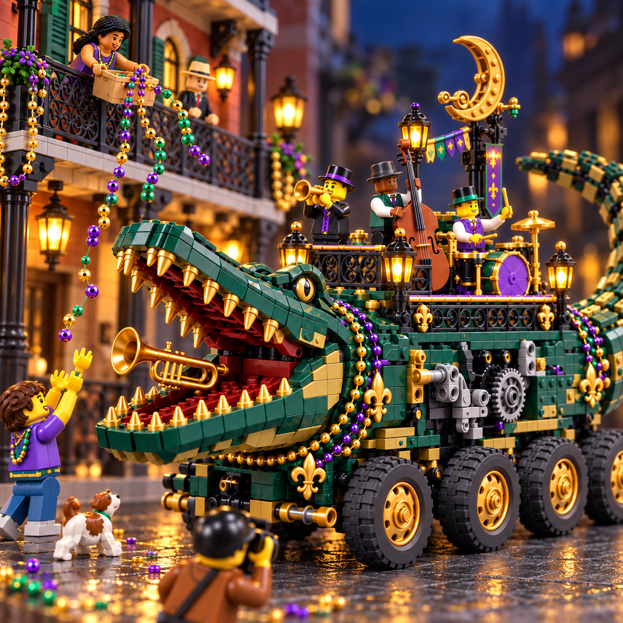 Midnight Gator Jazz Parade Building Set
