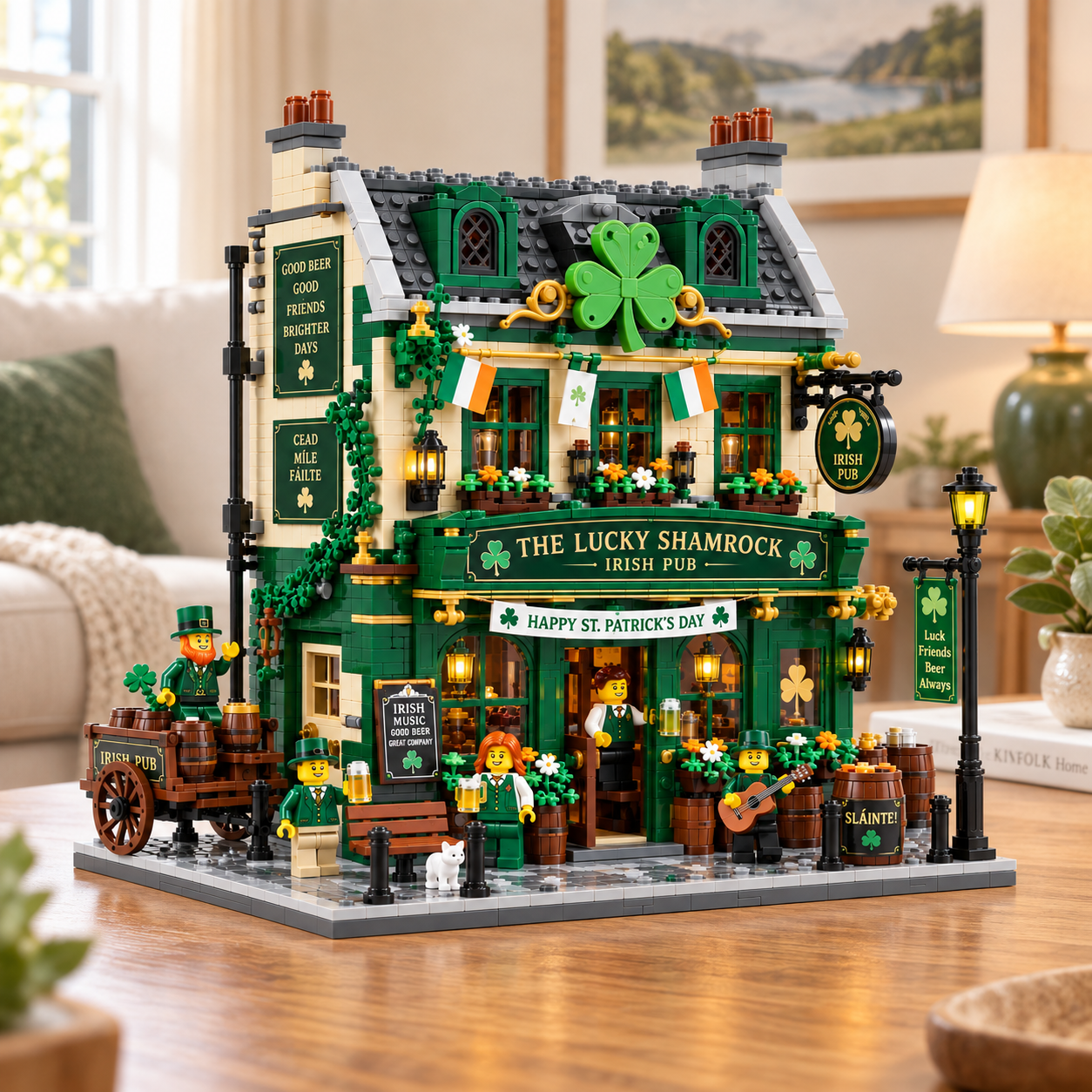 The Lucky Shamrock – Irish Pub Building Set
