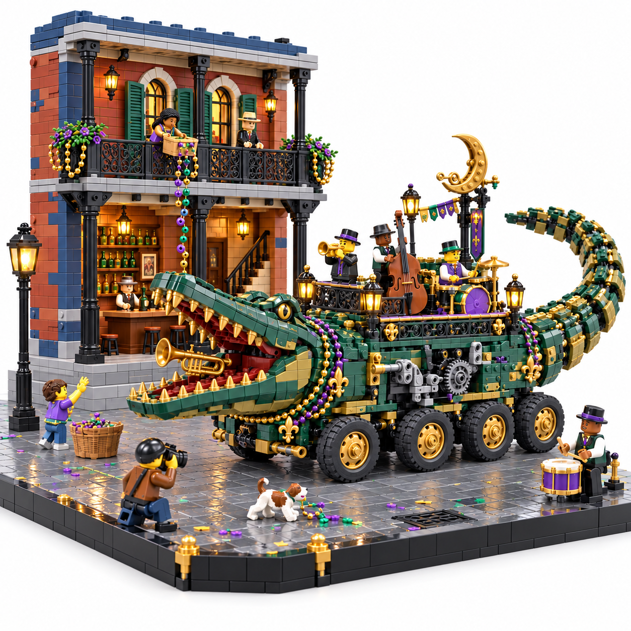 Midnight Gator Jazz Parade Building Set