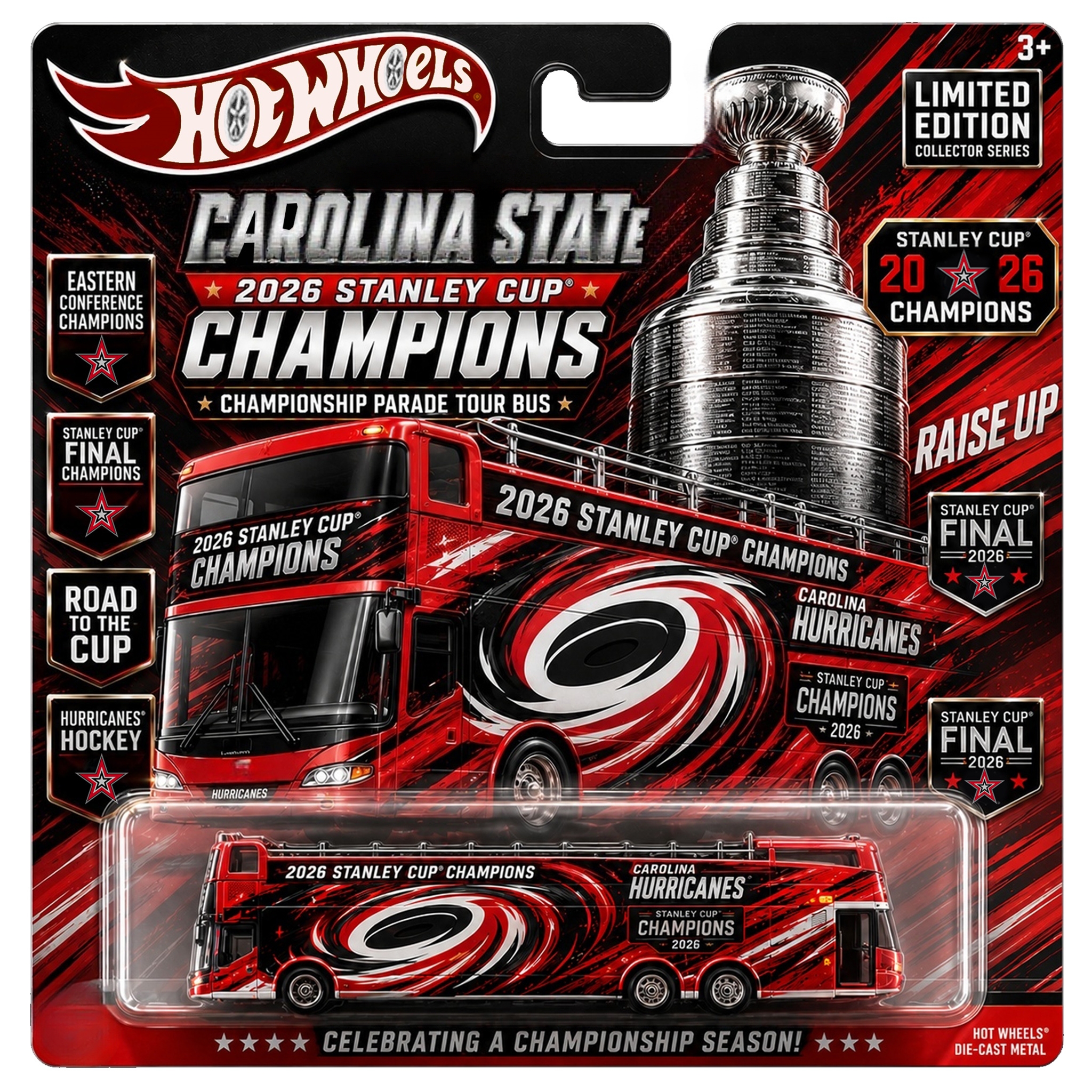 Hurricanes Championship Parade Legacy Bus