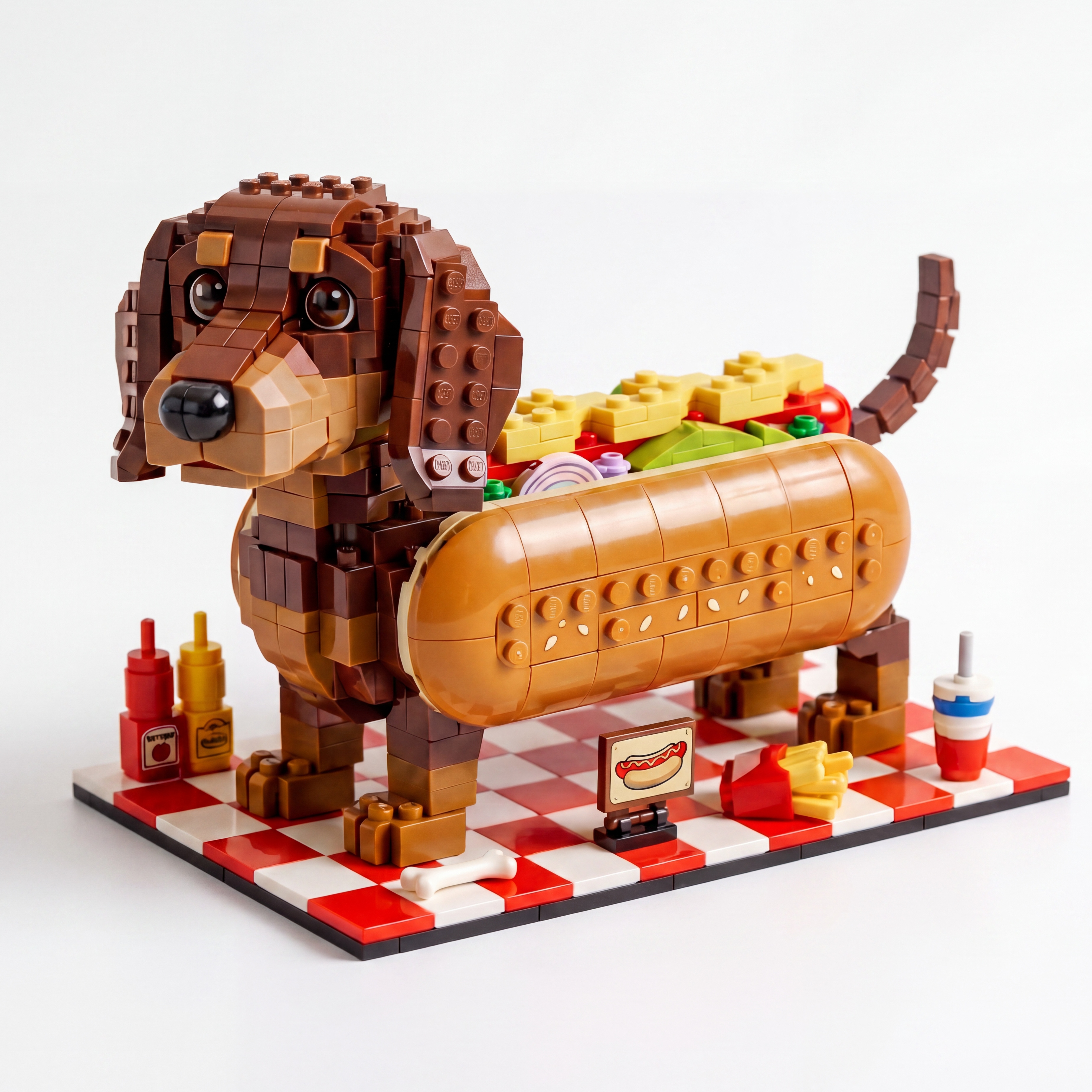 Dachshund Diner Tribute Building Set