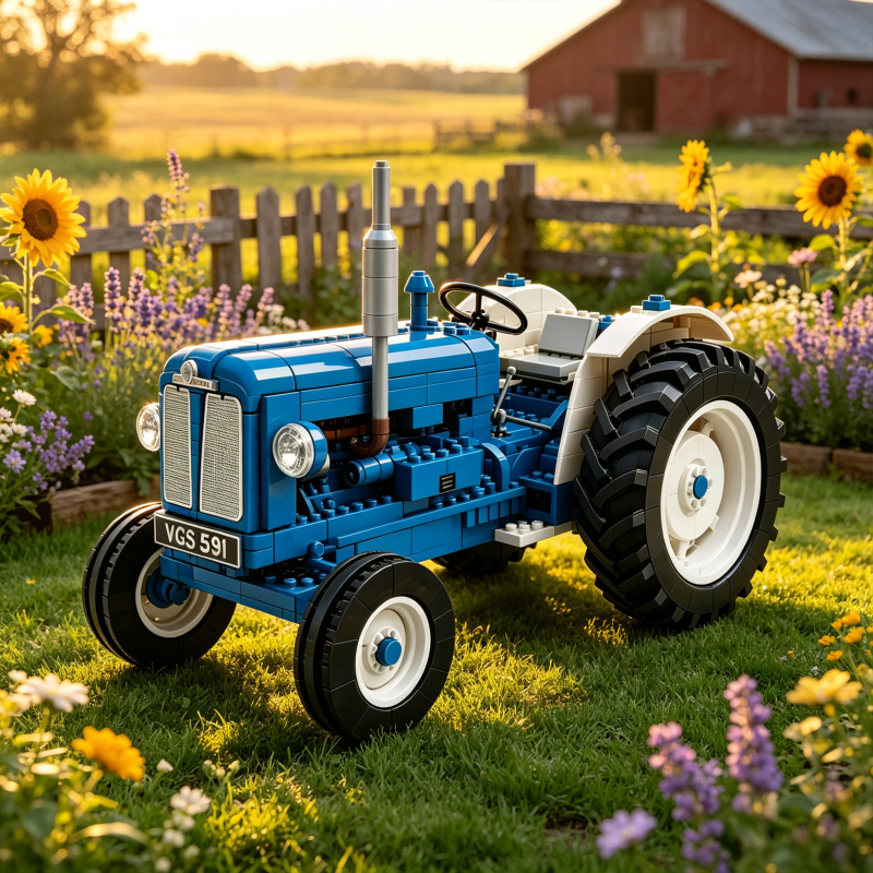 🚜Vintage Farm Tractor Brick Set🌾Farm Heritage Collector Edition – Build the Tractor That Helped Feed a Nation