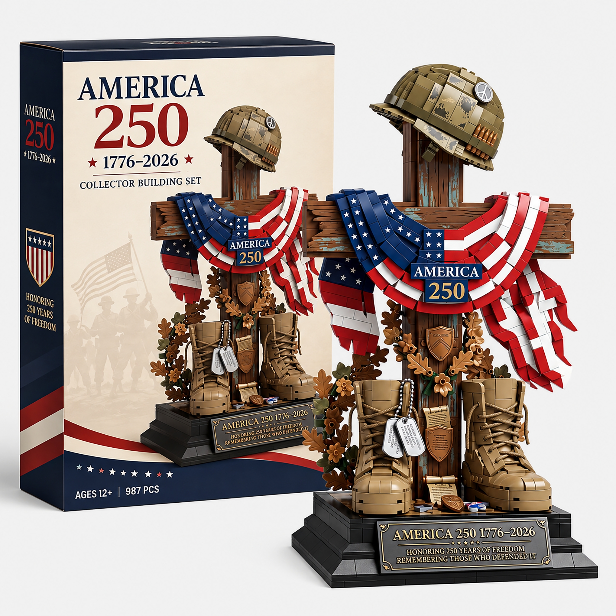 America 250 Heritage Sentinel Building Set