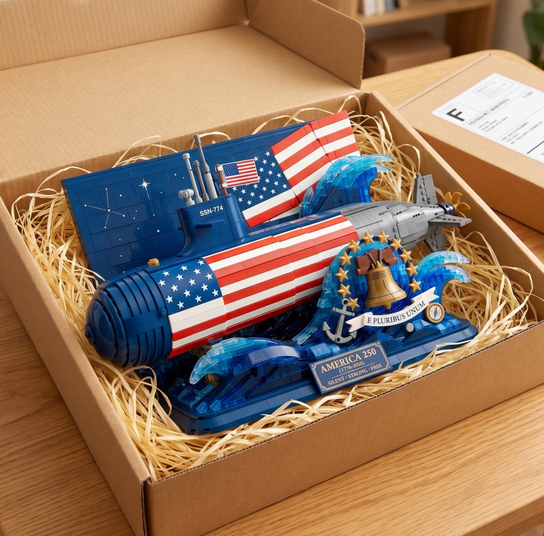 America 250 Special Edition Submarine Building Set