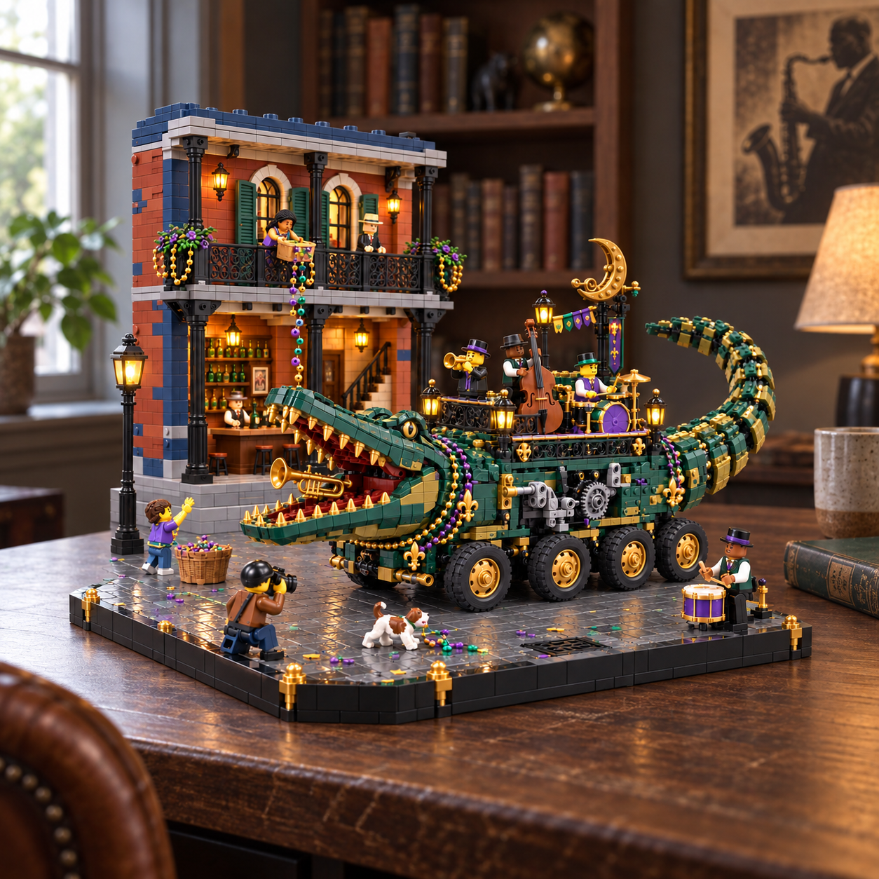 Midnight Gator Jazz Parade Building Set