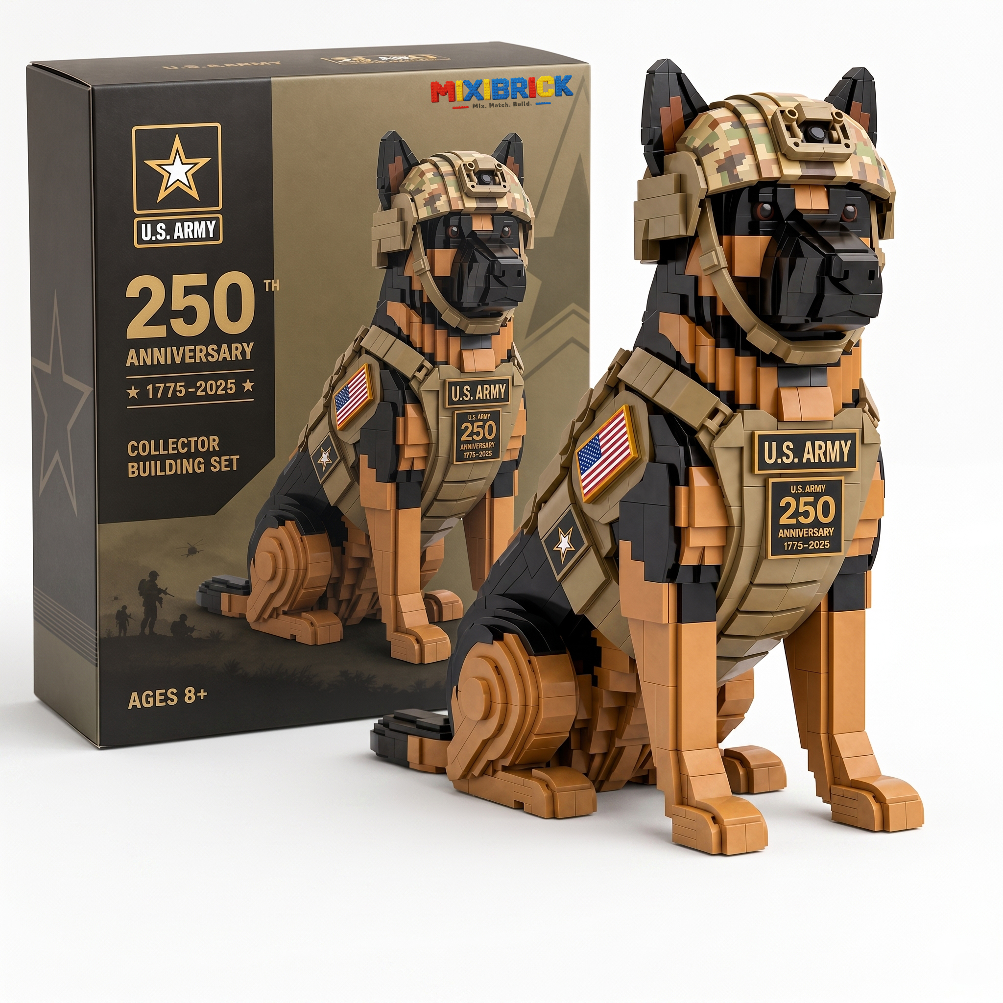 U.S. Army K9 250th Anniversary Building Set