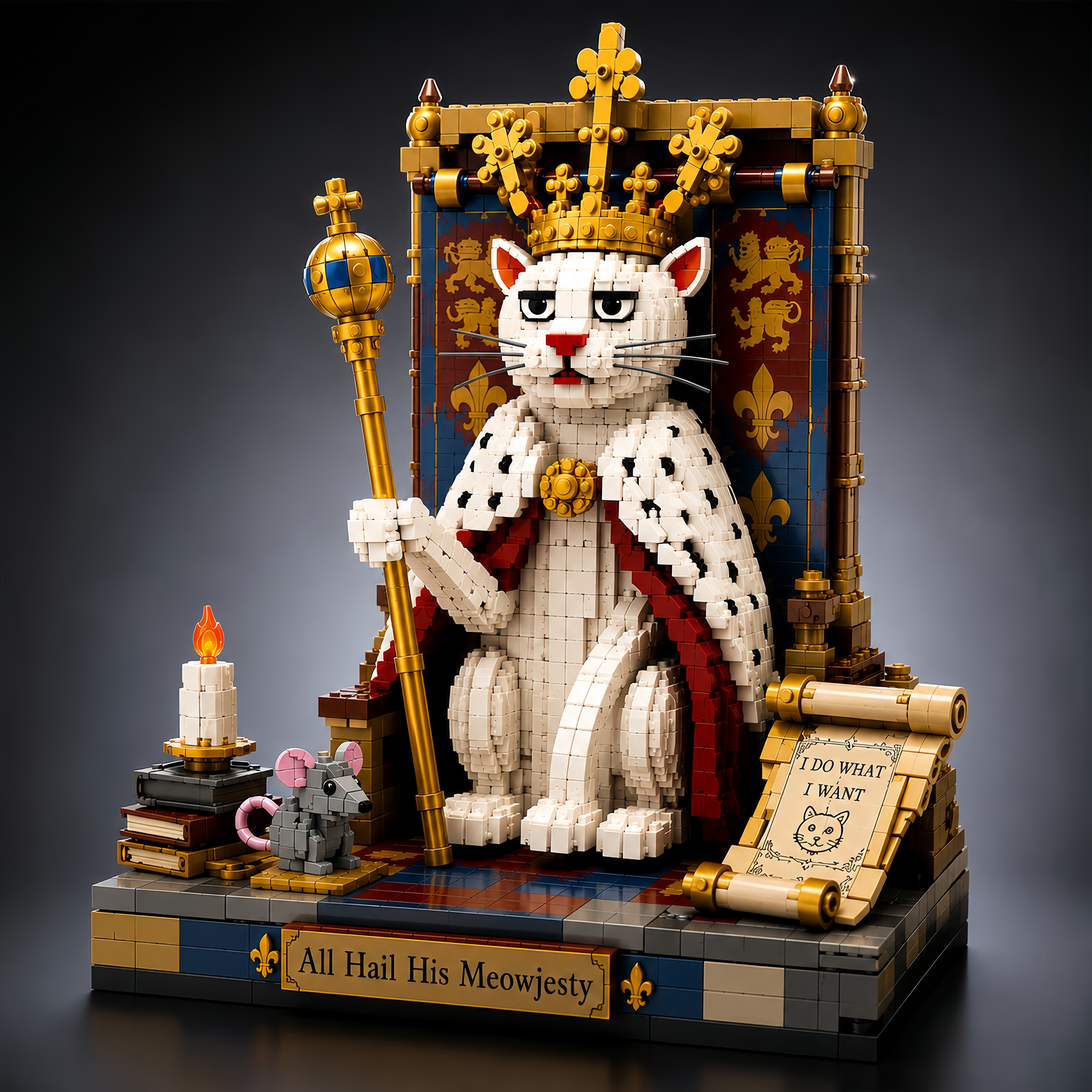 Ugly Medieval Cats – The Royal Feline Building Set