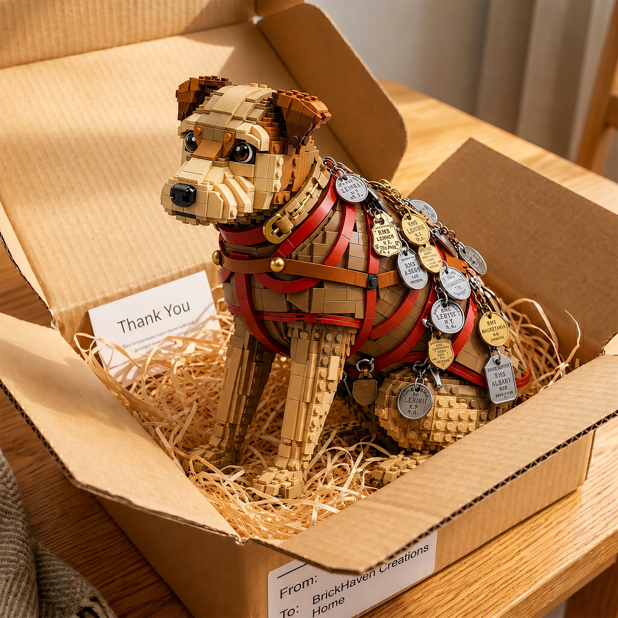 Owney Postal Dog 250th Anniversary Brick Collector Set