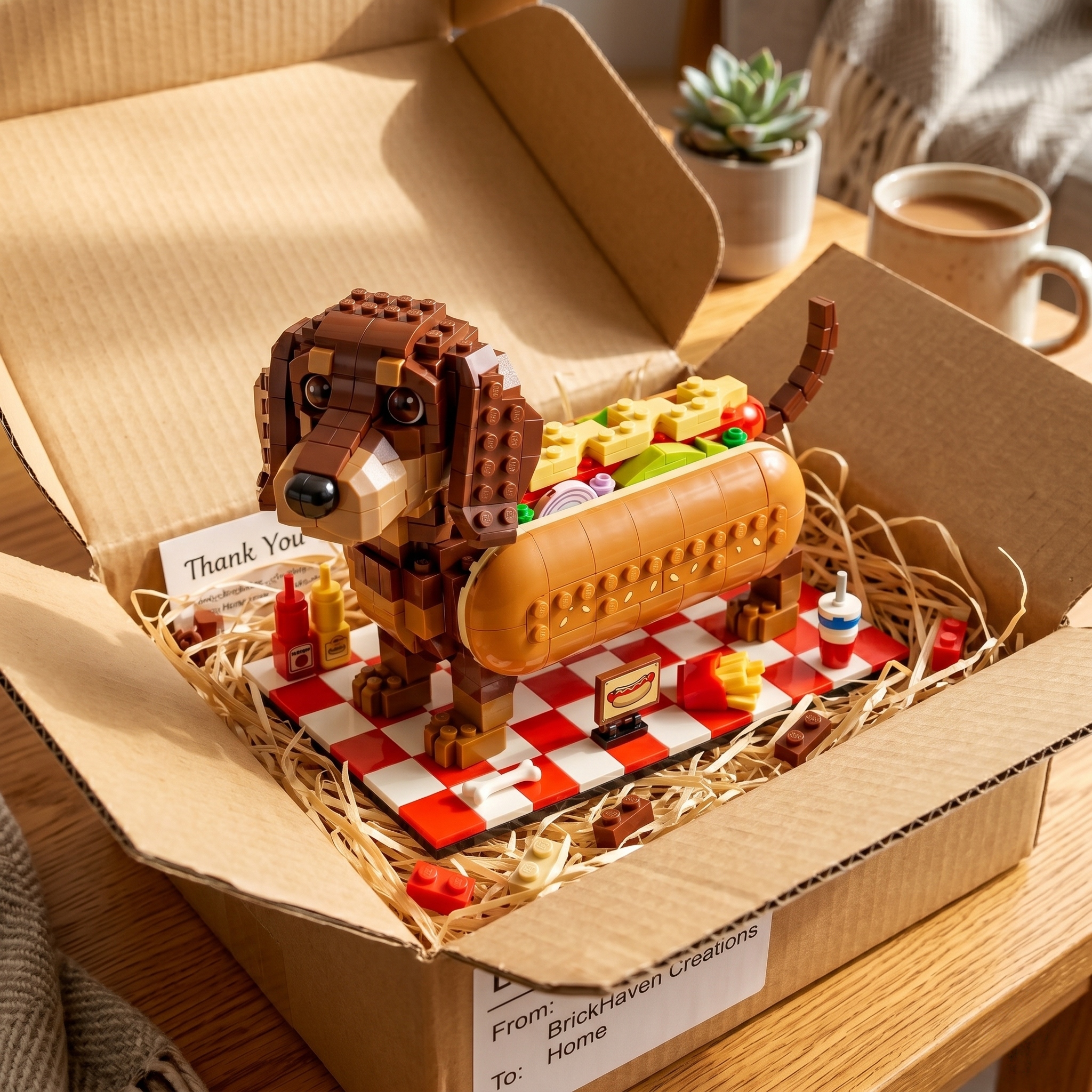 Dachshund Diner Tribute Building Set