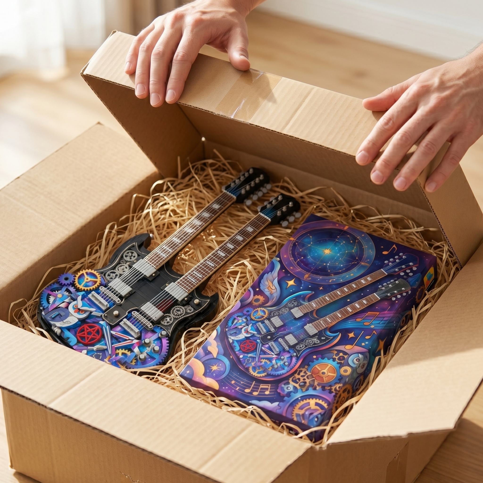 Canadian Rock Legends Double-Neck Guitar Building Set