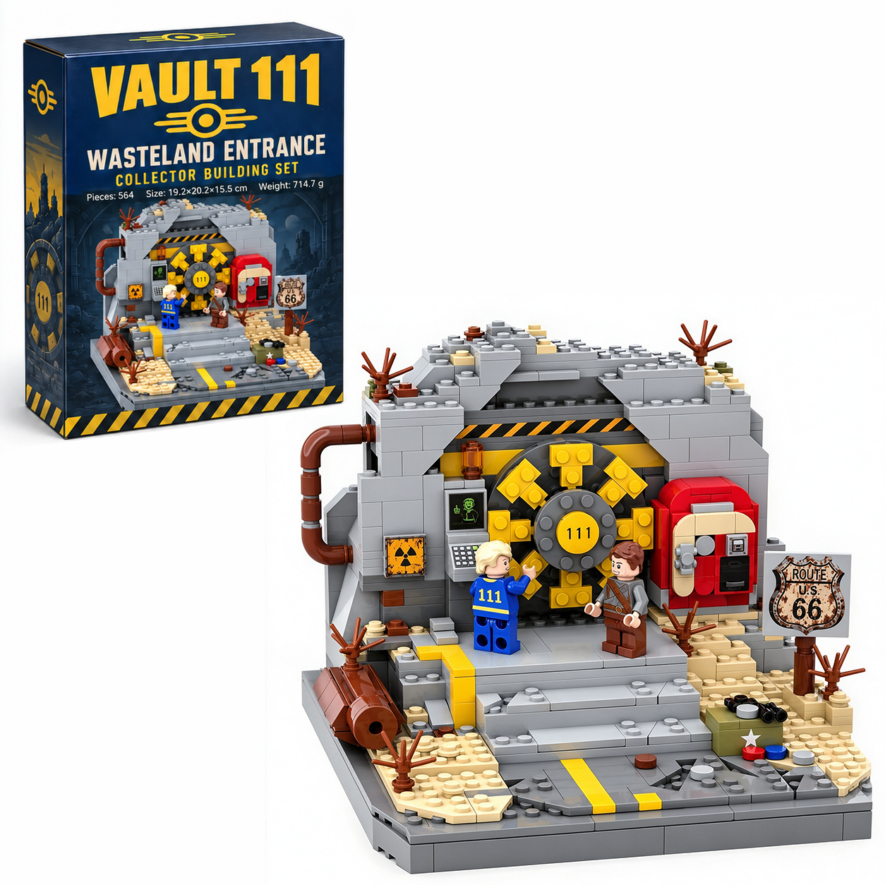 Vault 111 Wasteland Entrance Collector Building Set