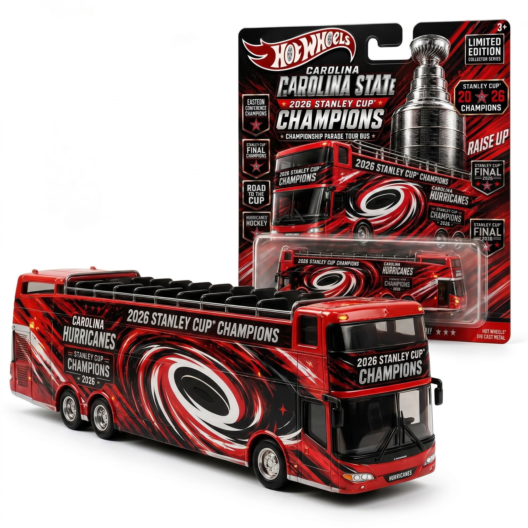Hurricanes Championship Parade Legacy Bus