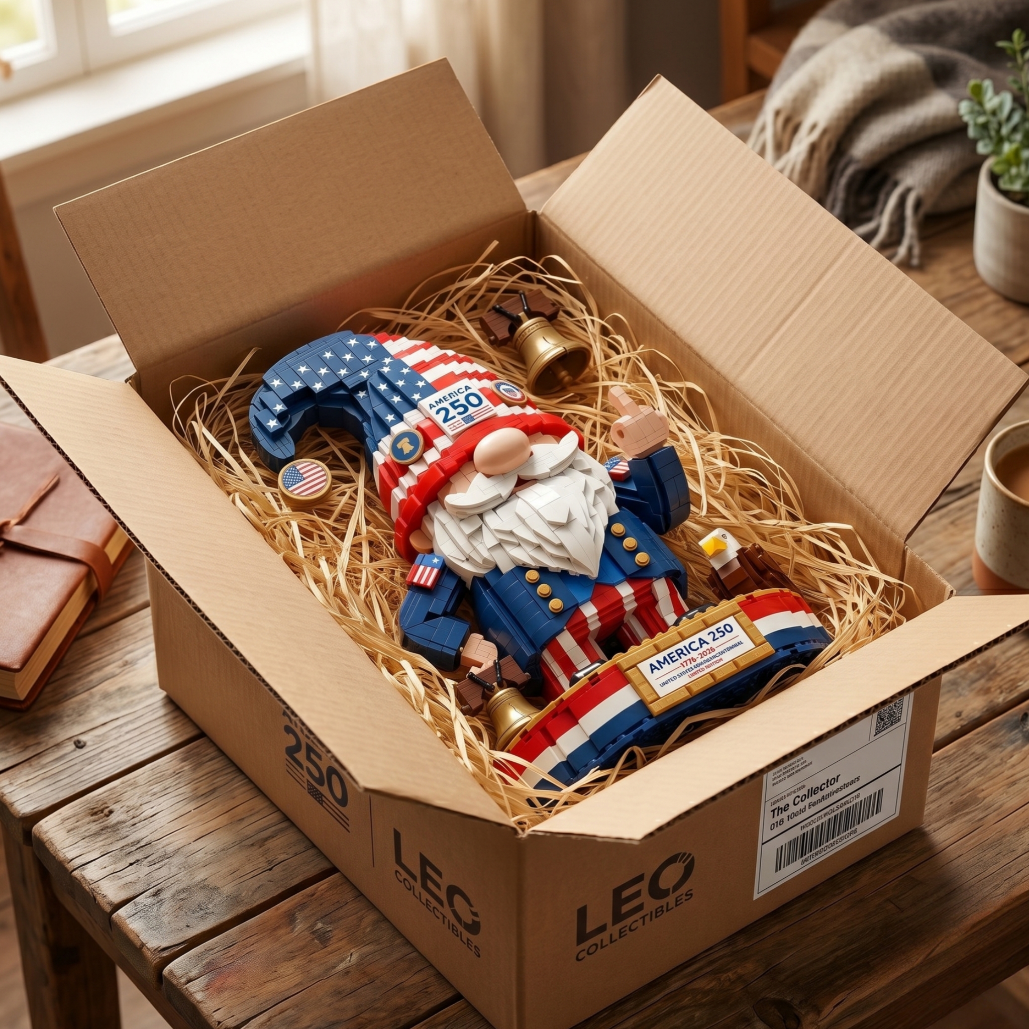 America 250 Patriot Gnome Building Set