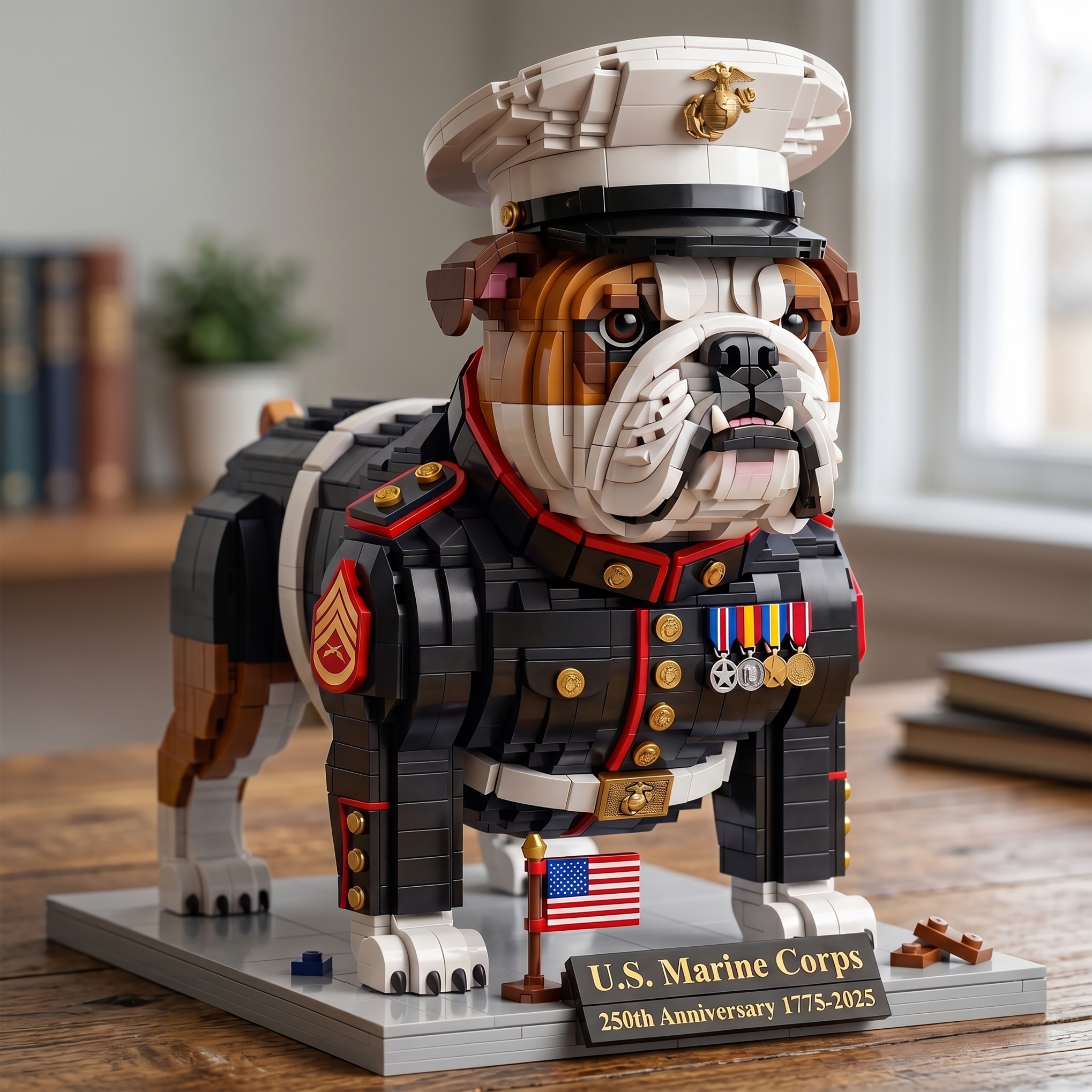 🐾 U.S. Marine Corps Bulldog Collector Building Set