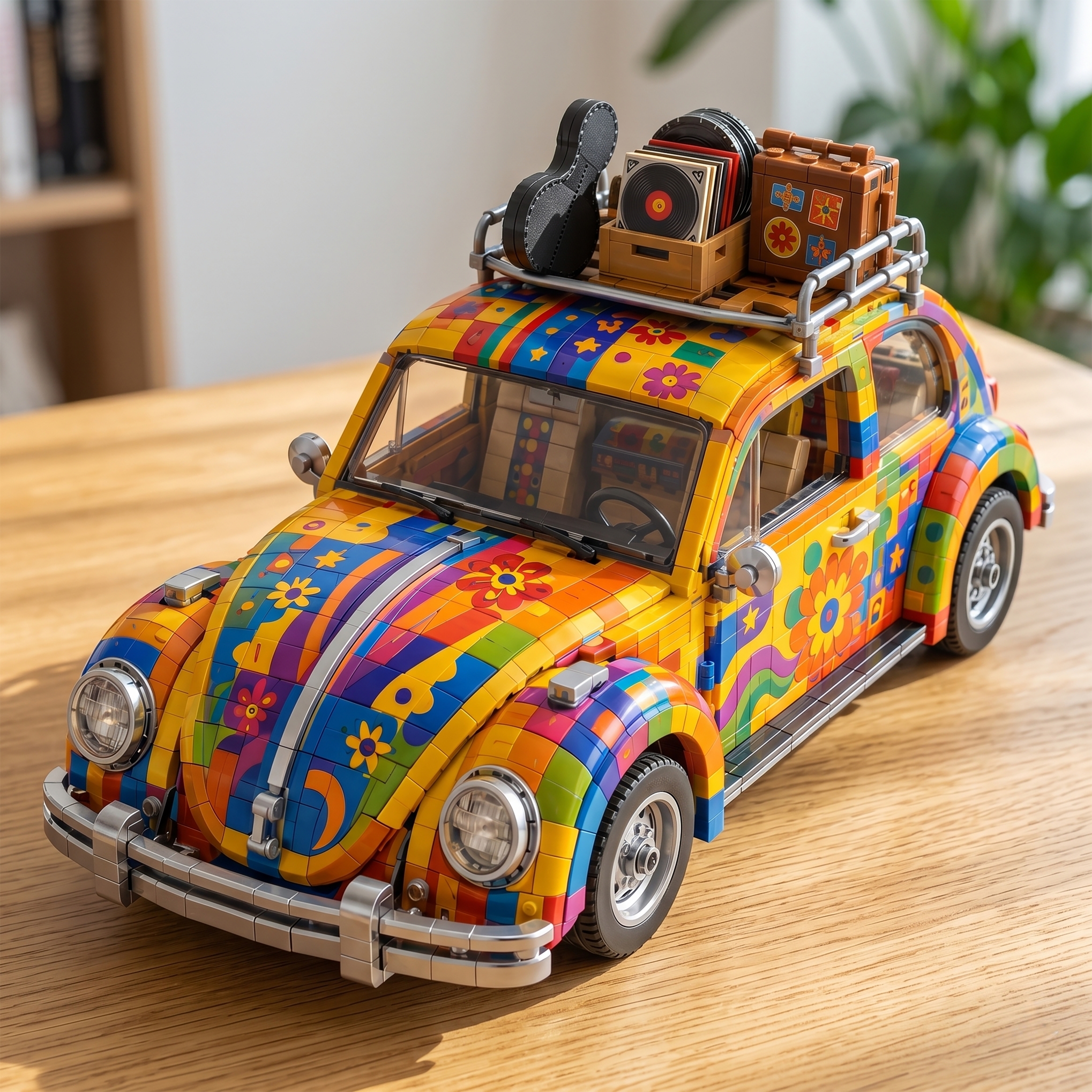 British Psychedelic Tour Car Legacy Building Set