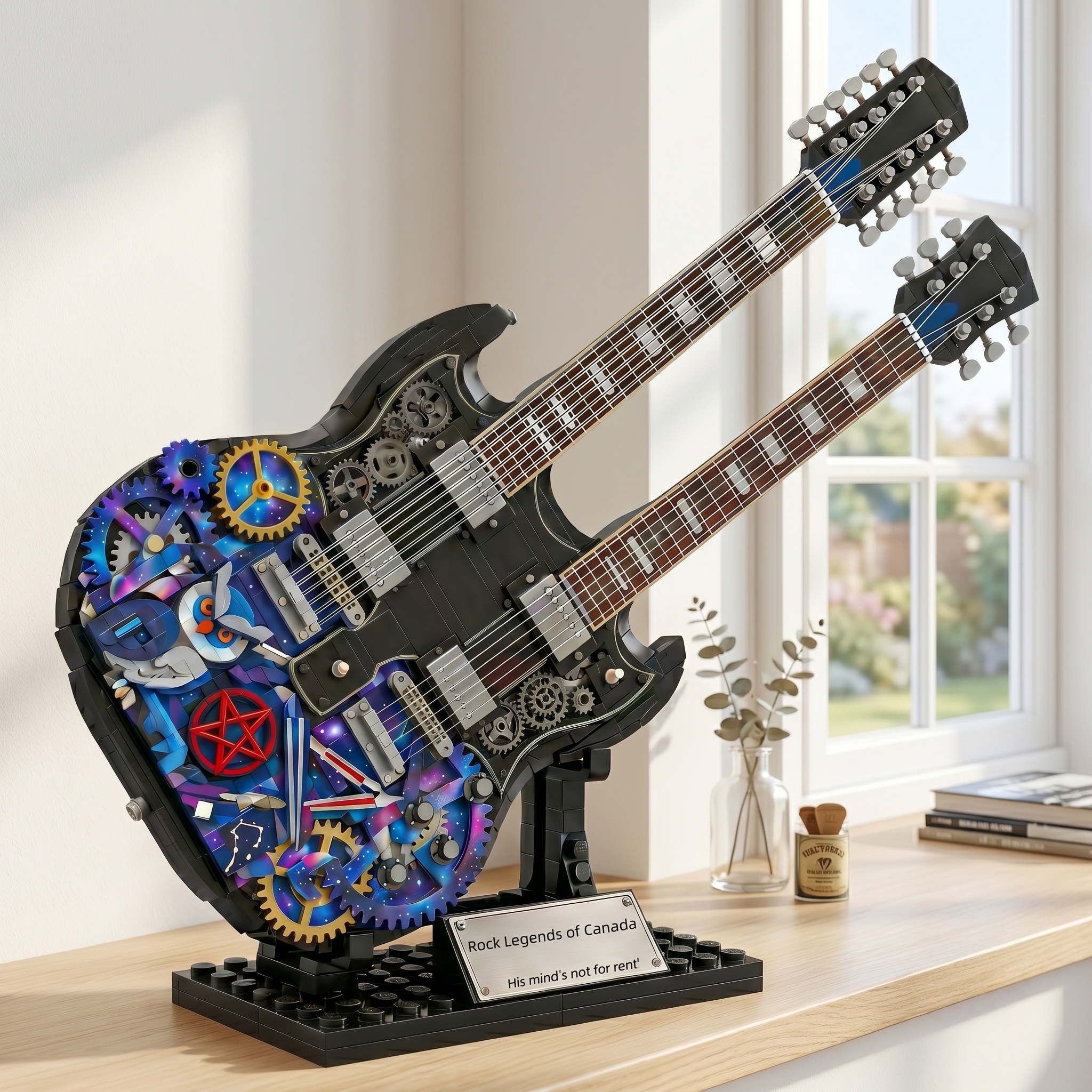 Canadian Rock Legends Double-Neck Guitar Building Set