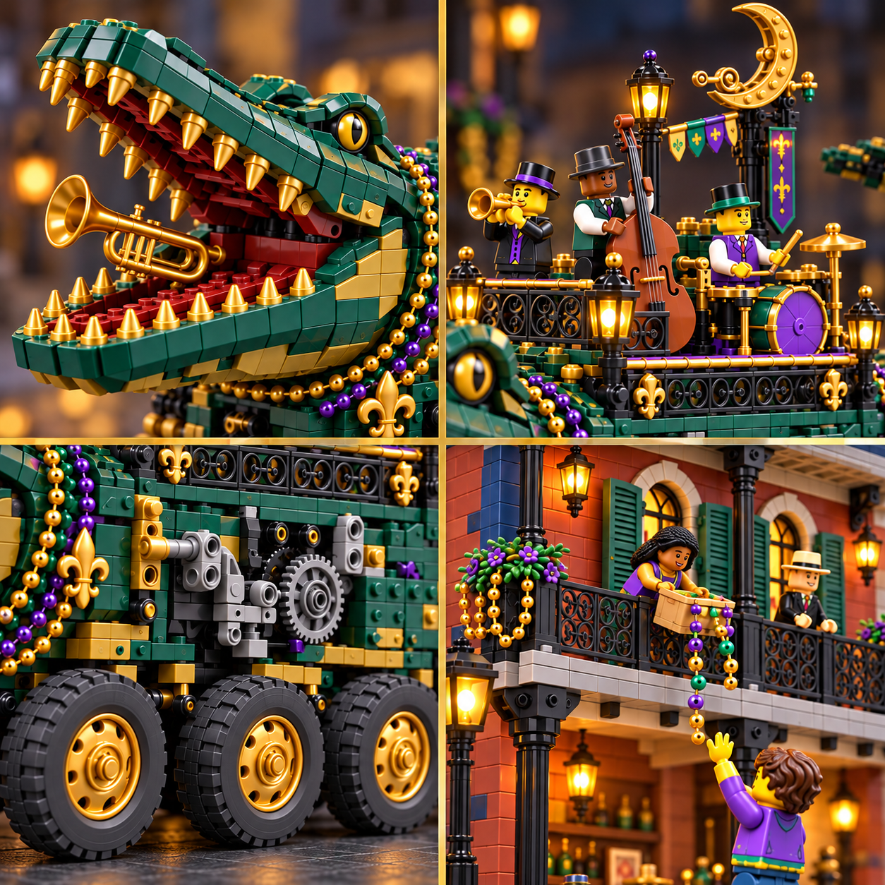 Midnight Gator Jazz Parade Building Set