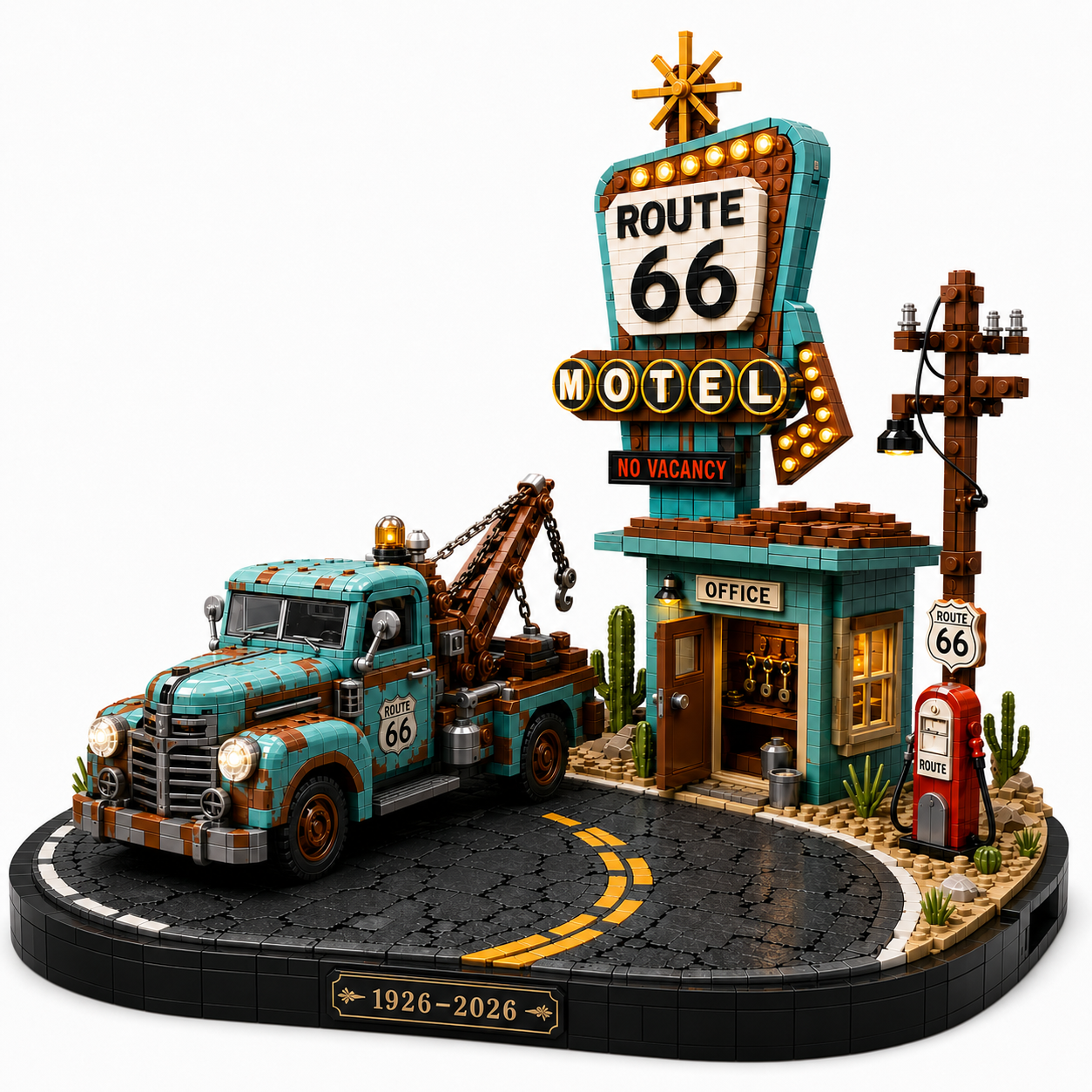 ROUTE 66 — The Haunted Mother Road Centennial Collector Building Set