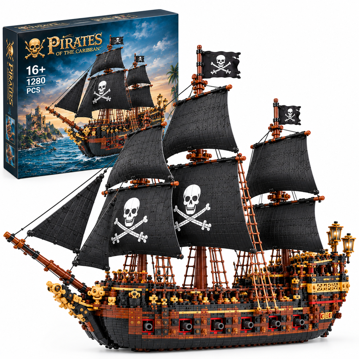 Seafaring Adventures ,Pirate Building Block Toy Set