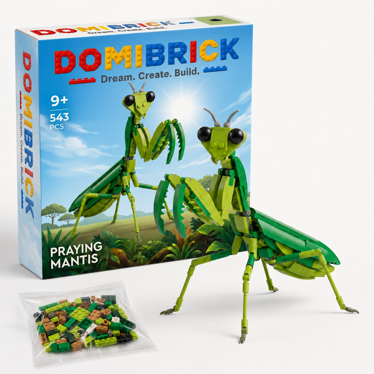 Praying Mantis Nature Display Building Set