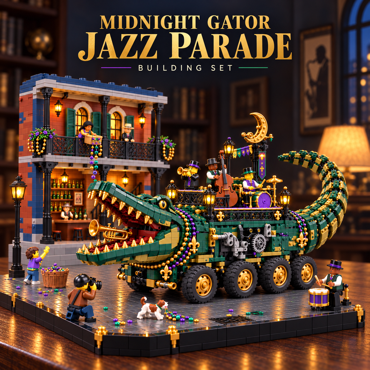 Midnight Gator Jazz Parade Building Set