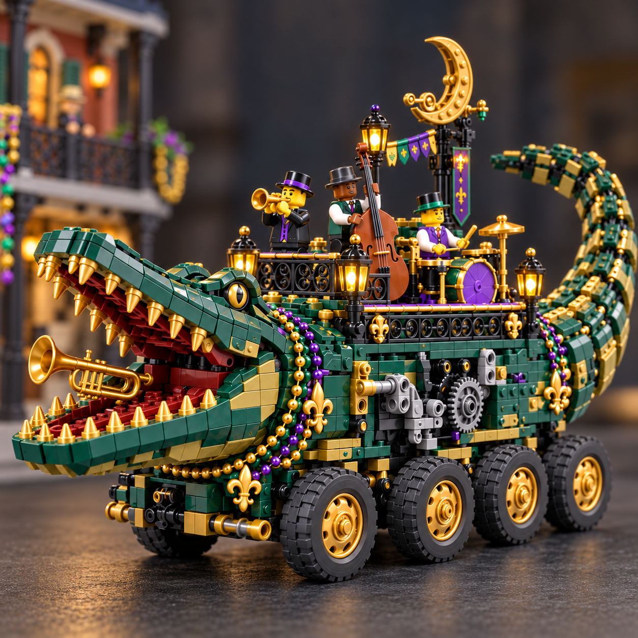 Midnight Gator Jazz Parade Building Set