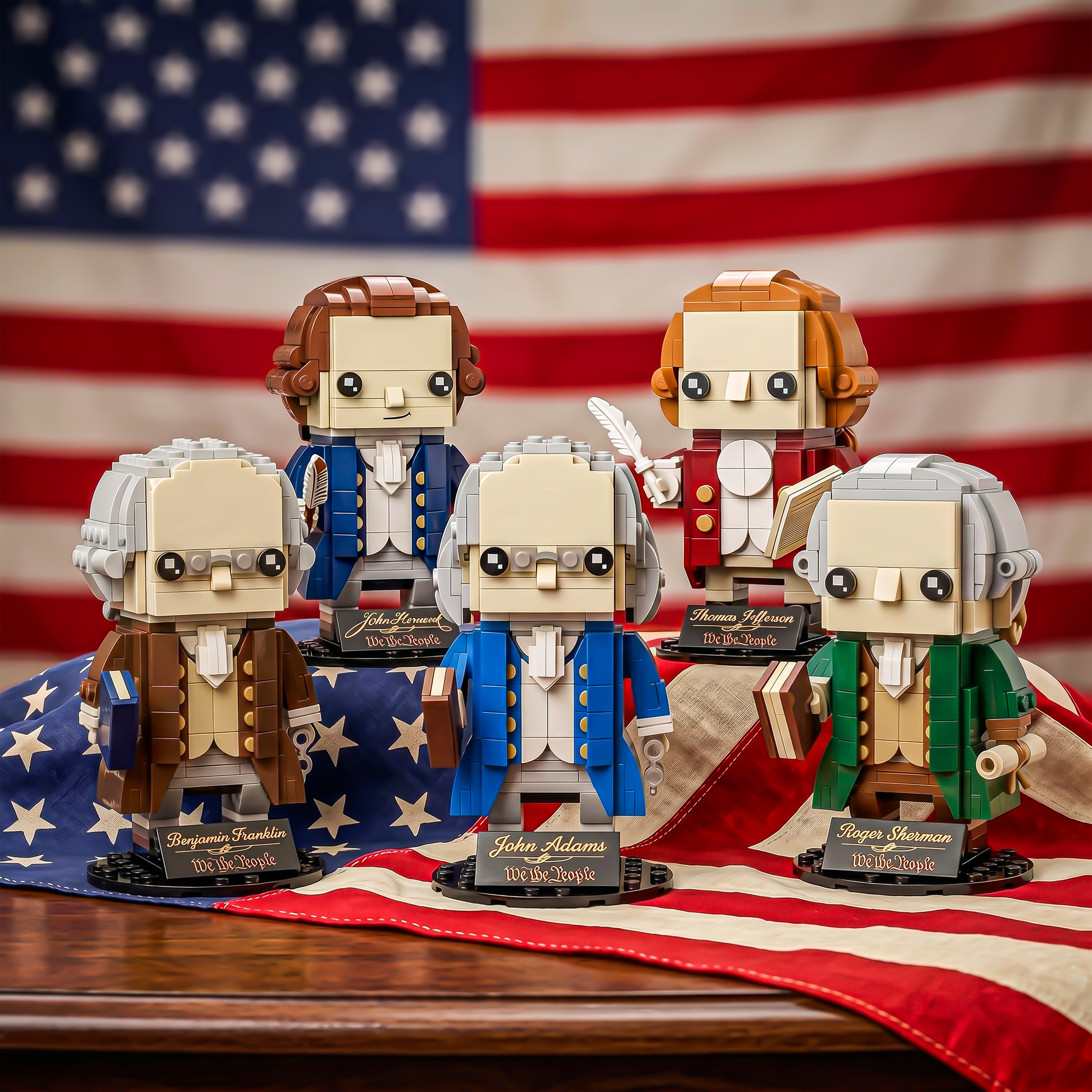 We the People Building Block Figures