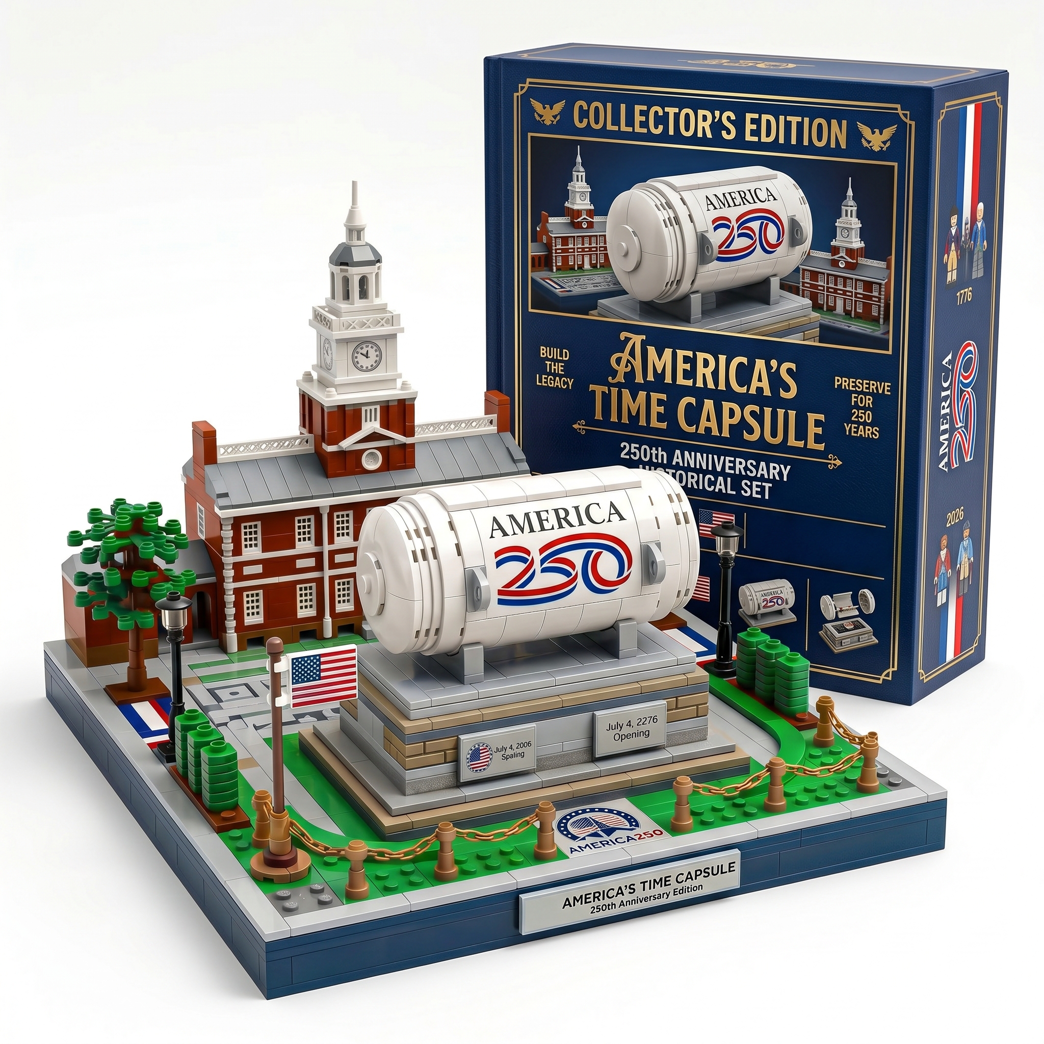 America's Time Capsule 250th Anniversary Collector Display Building Set