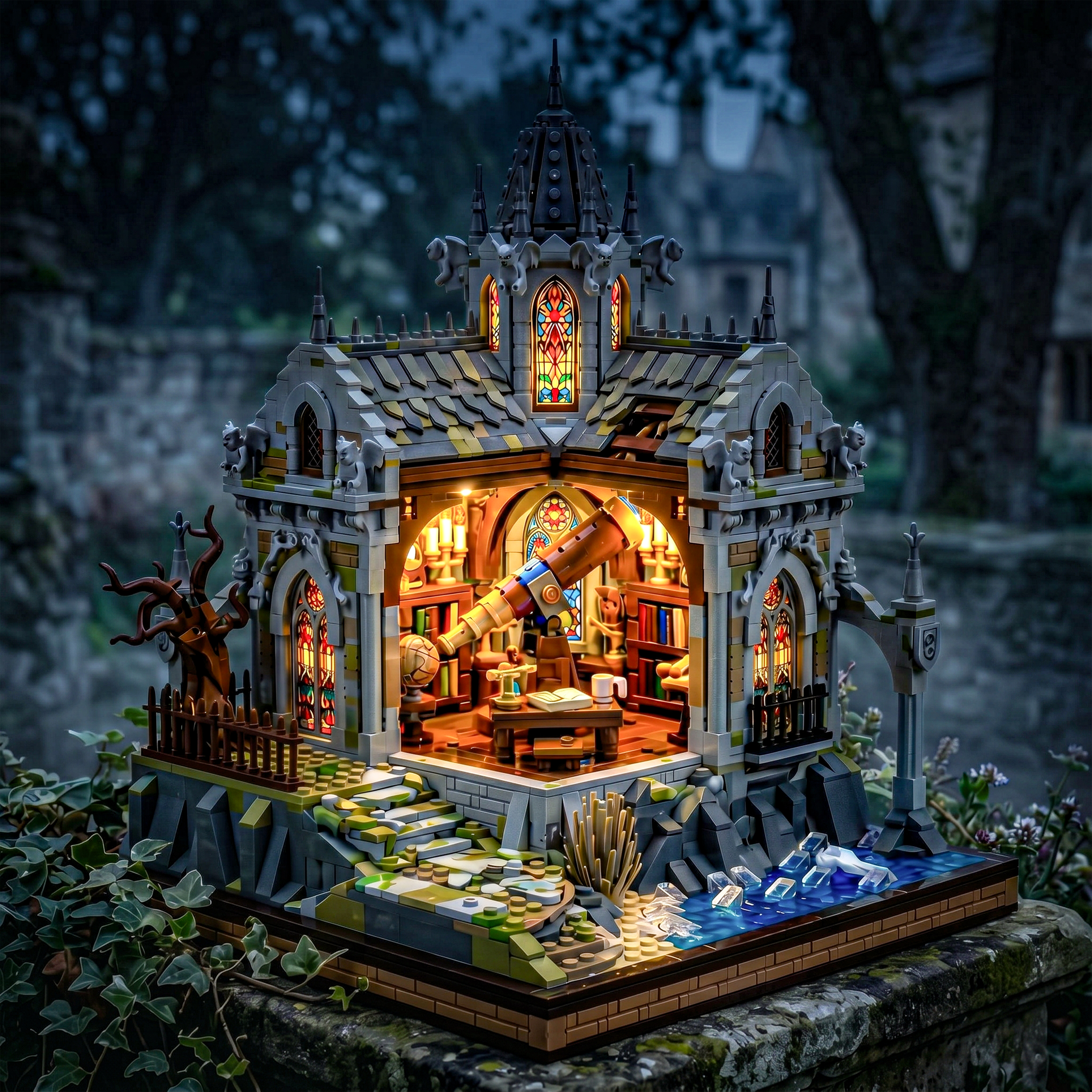 Gothic Observatory Legacy Building Set