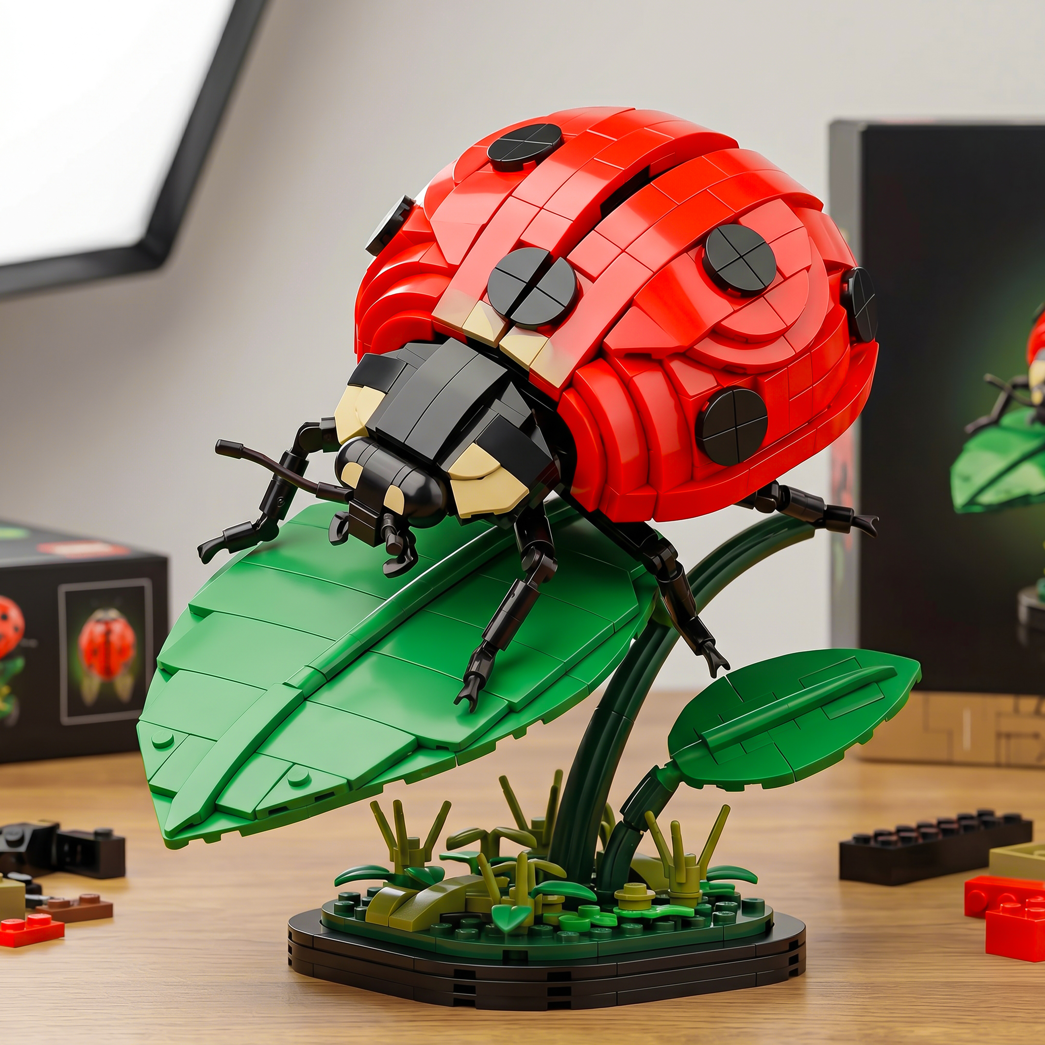 Ladybug Leaf Display Building Set