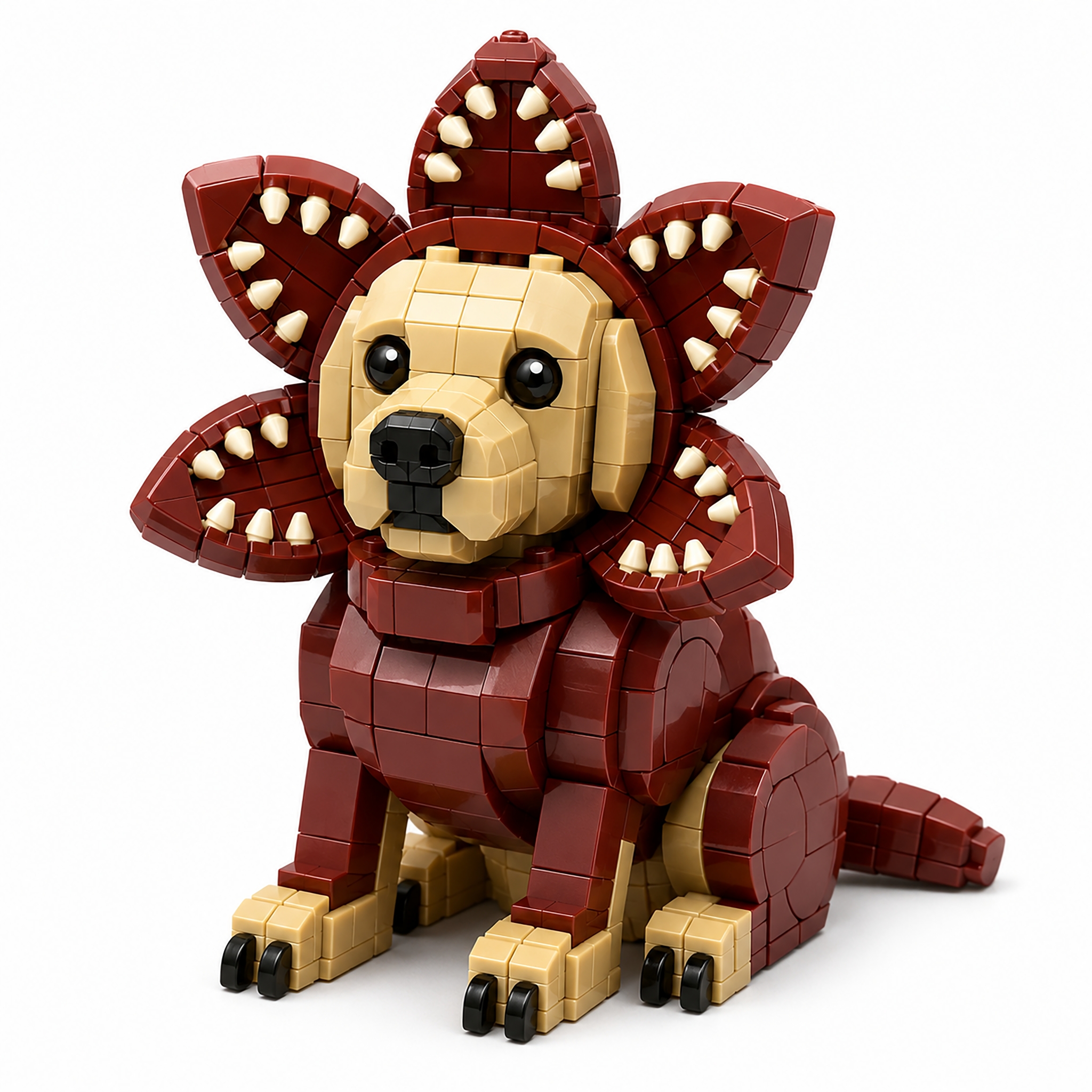 Monster Flower Dog Building Blocks Set