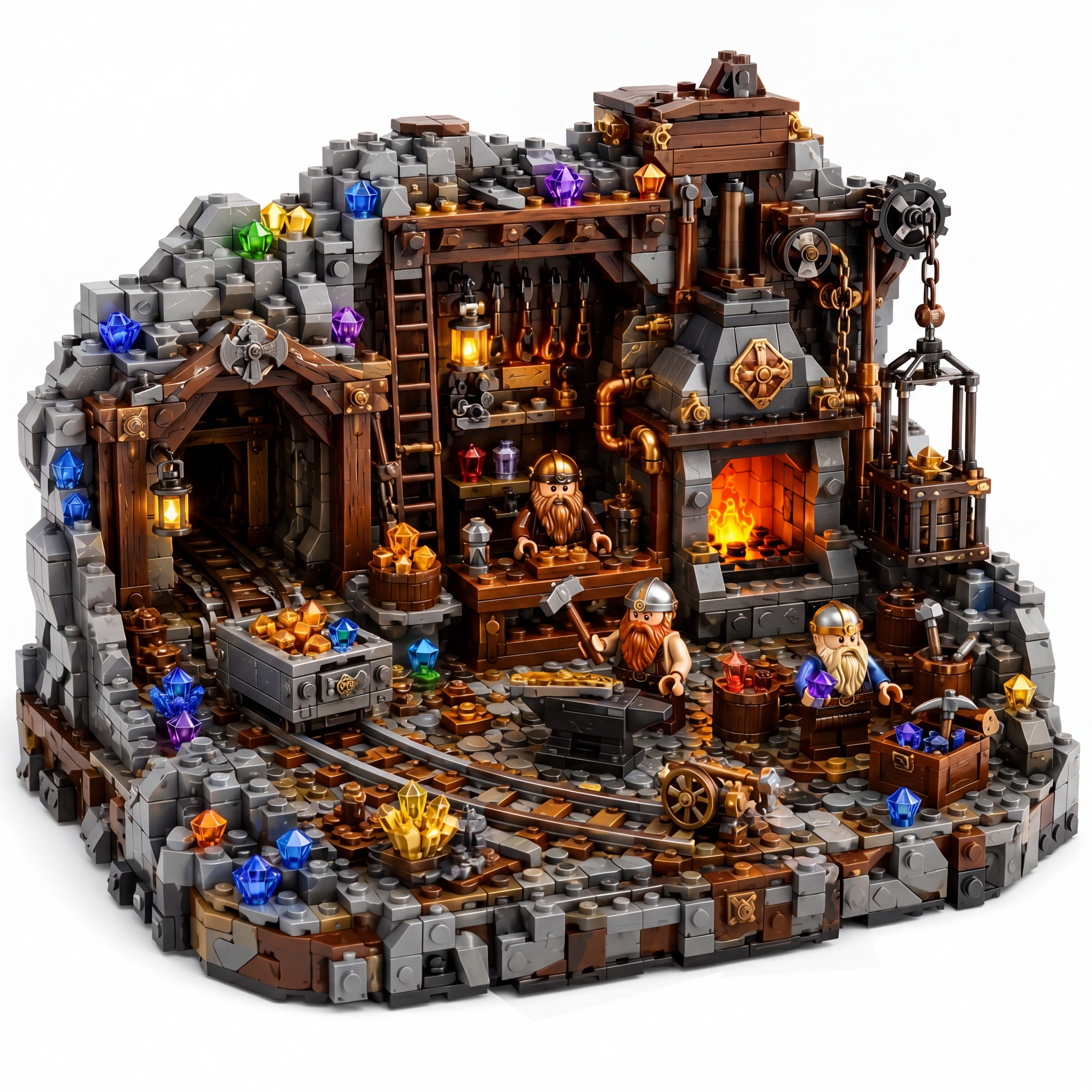 Crystal Mine Dwarf Forge Legacy Building Set