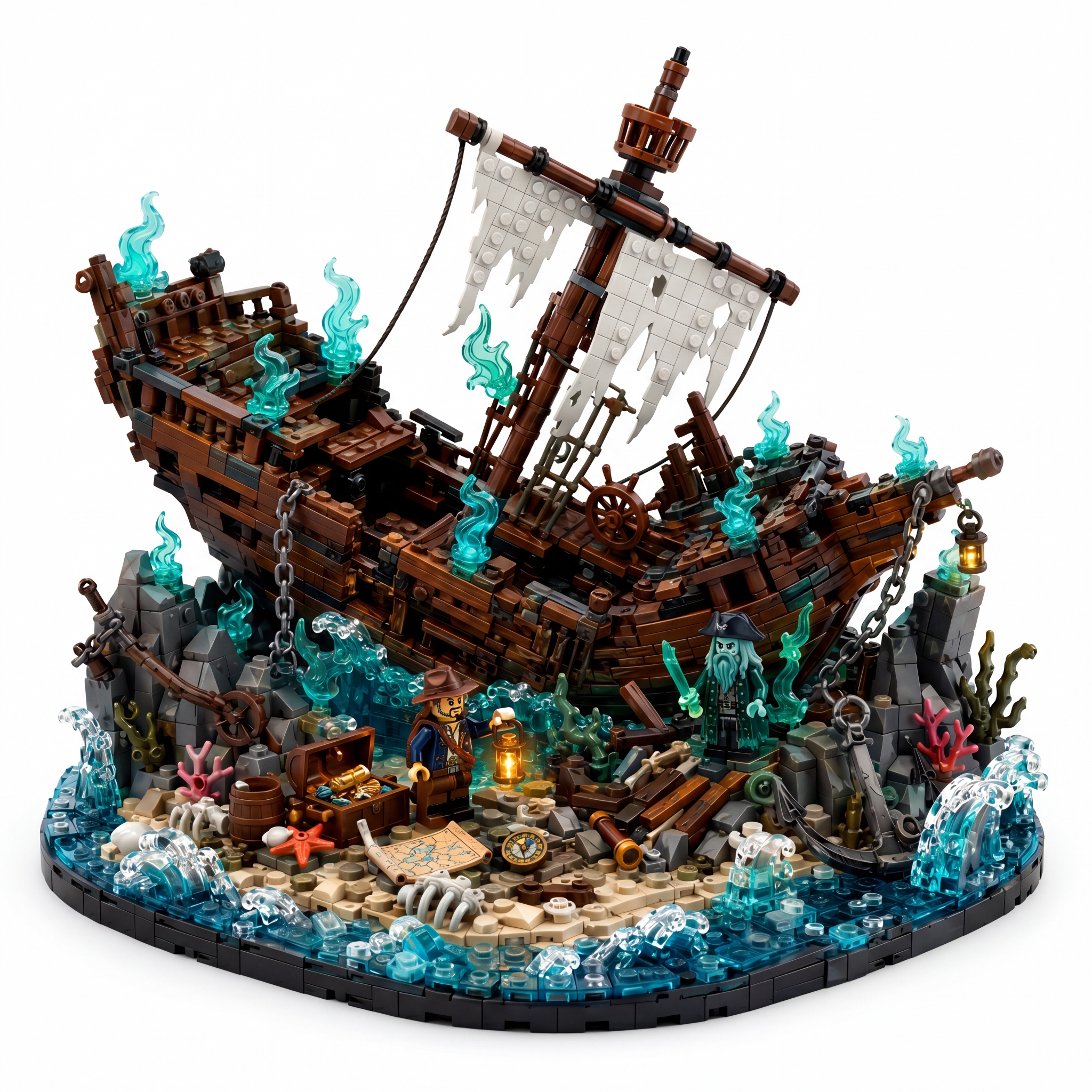 Ghost Shipwreck Cove Building Block Set