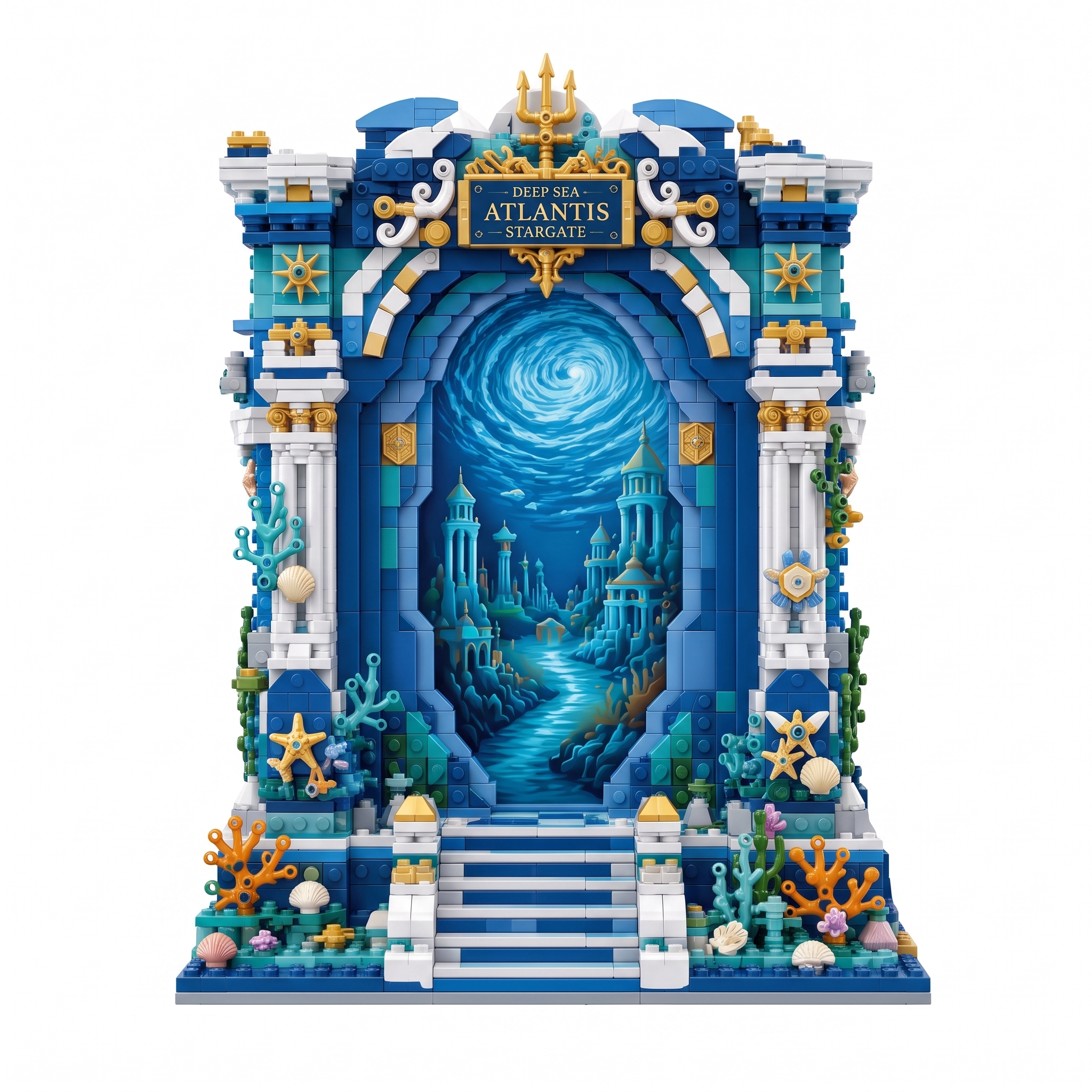 Deep Sea Atlantis Stargate Photo Frame Building Set