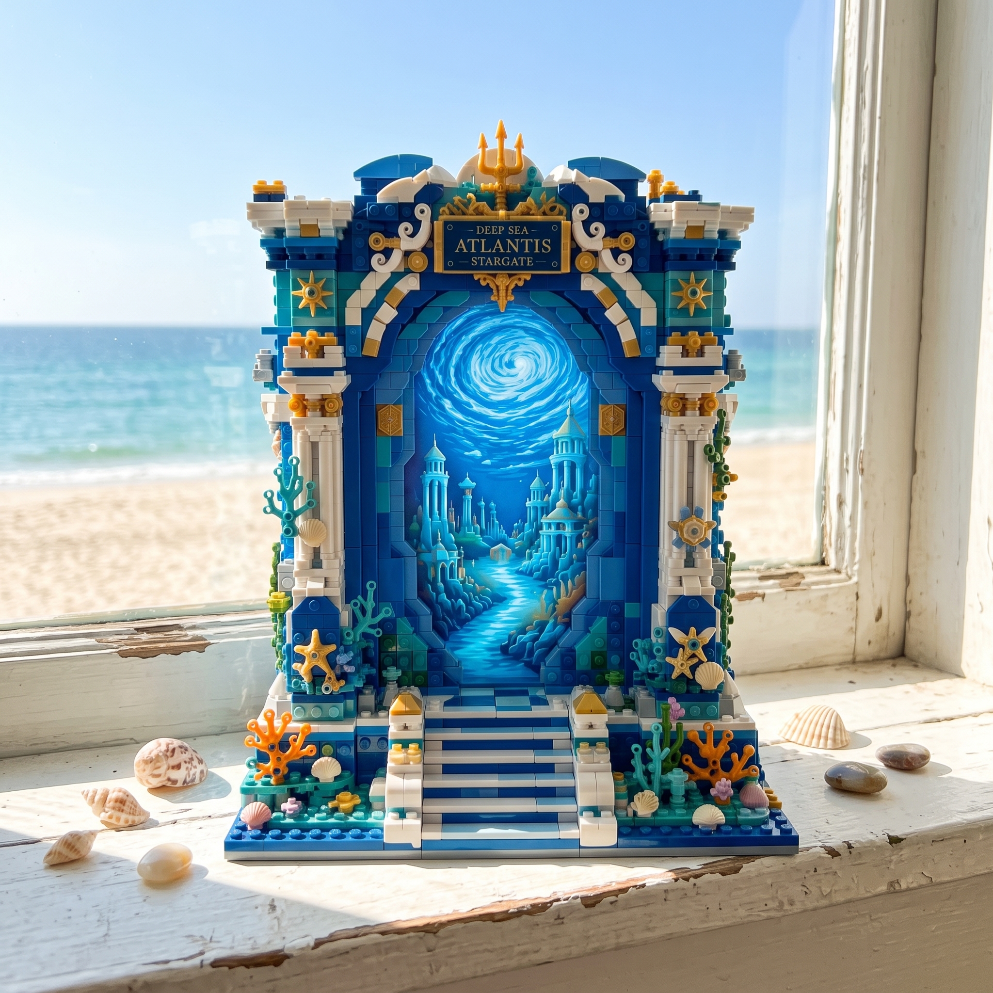 Deep Sea Atlantis Stargate Photo Frame Building Set