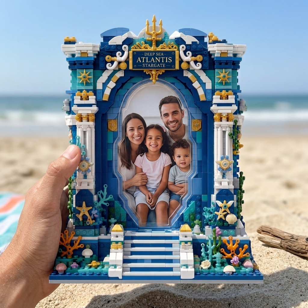 Deep Sea Atlantis Stargate Photo Frame Building Set