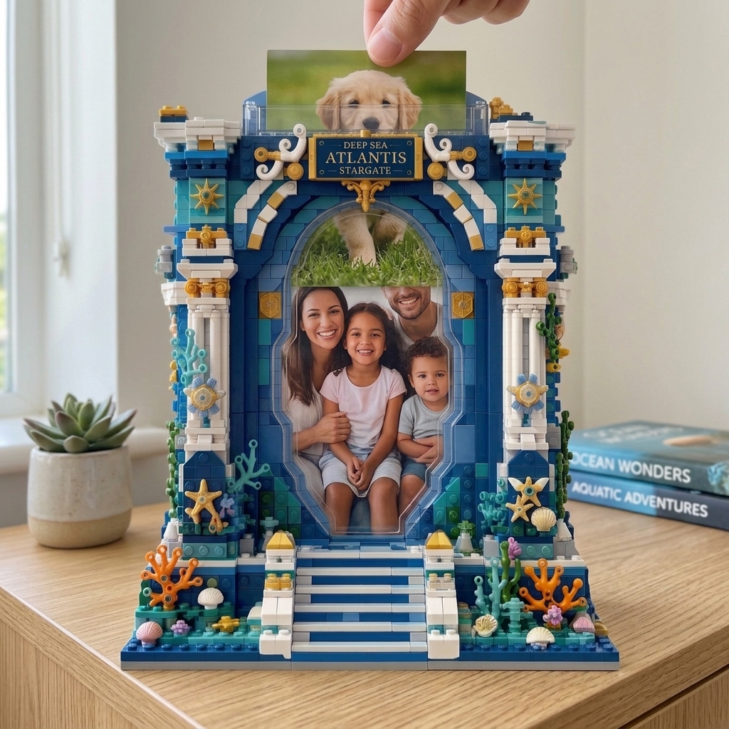 Deep Sea Atlantis Stargate Photo Frame Building Set