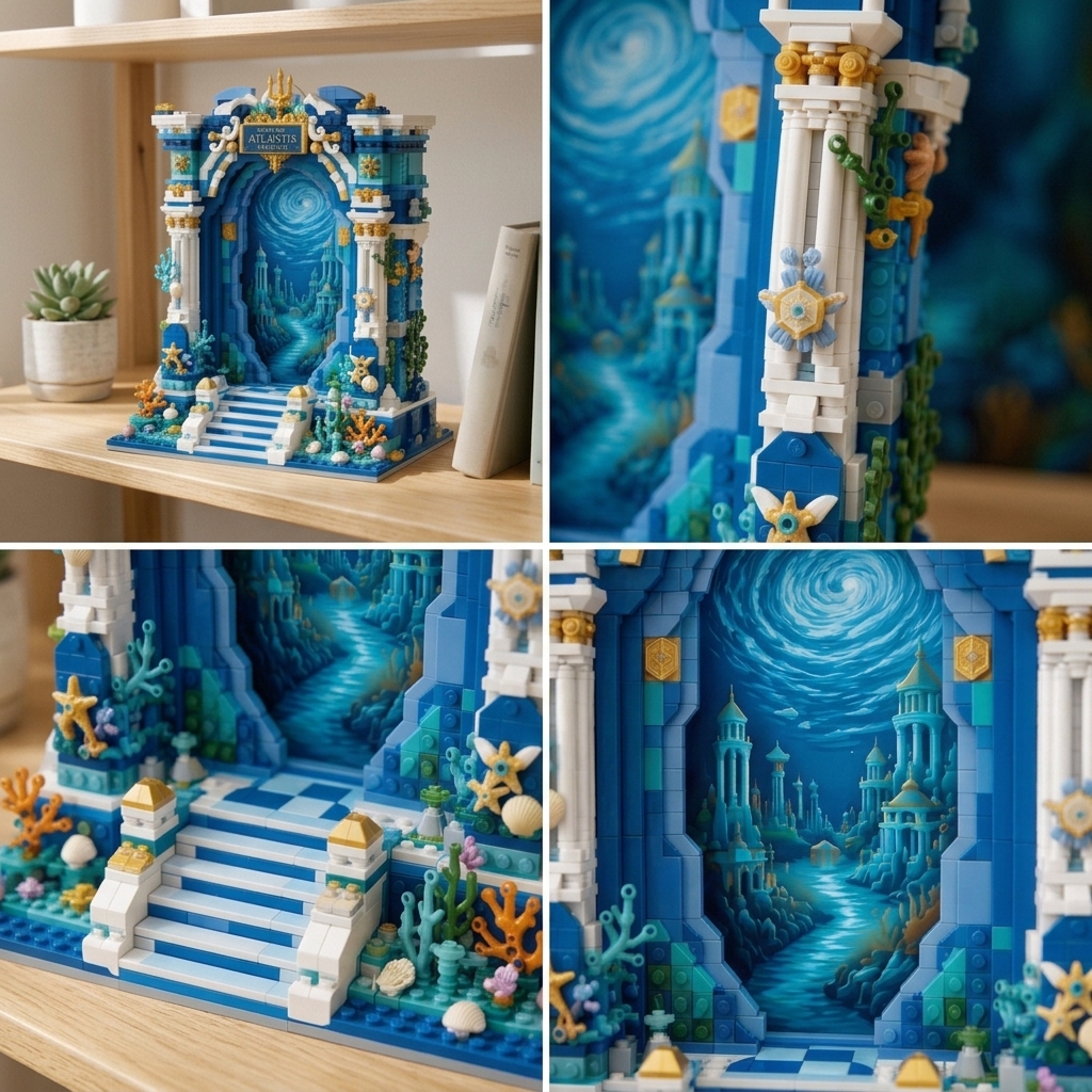 Deep Sea Atlantis Stargate Photo Frame Building Set