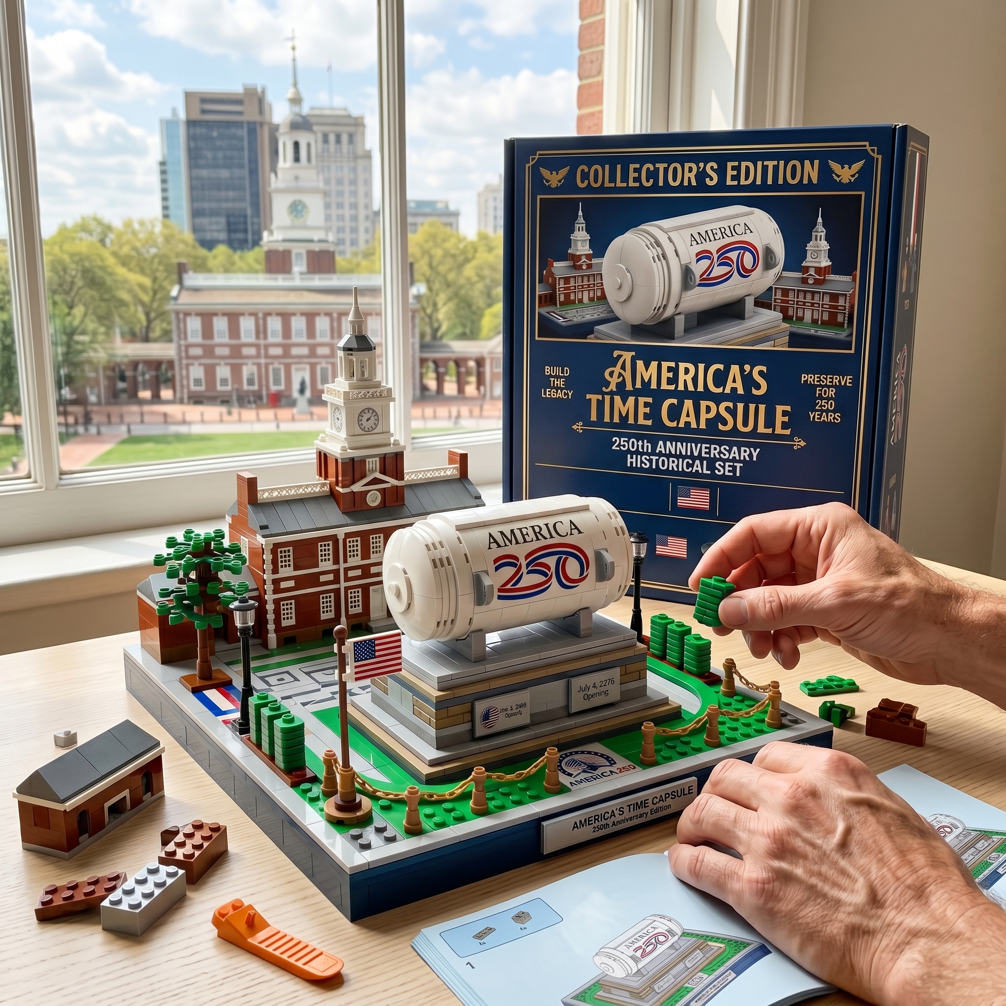 America's Time Capsule 250th Anniversary Collector Display Building Set