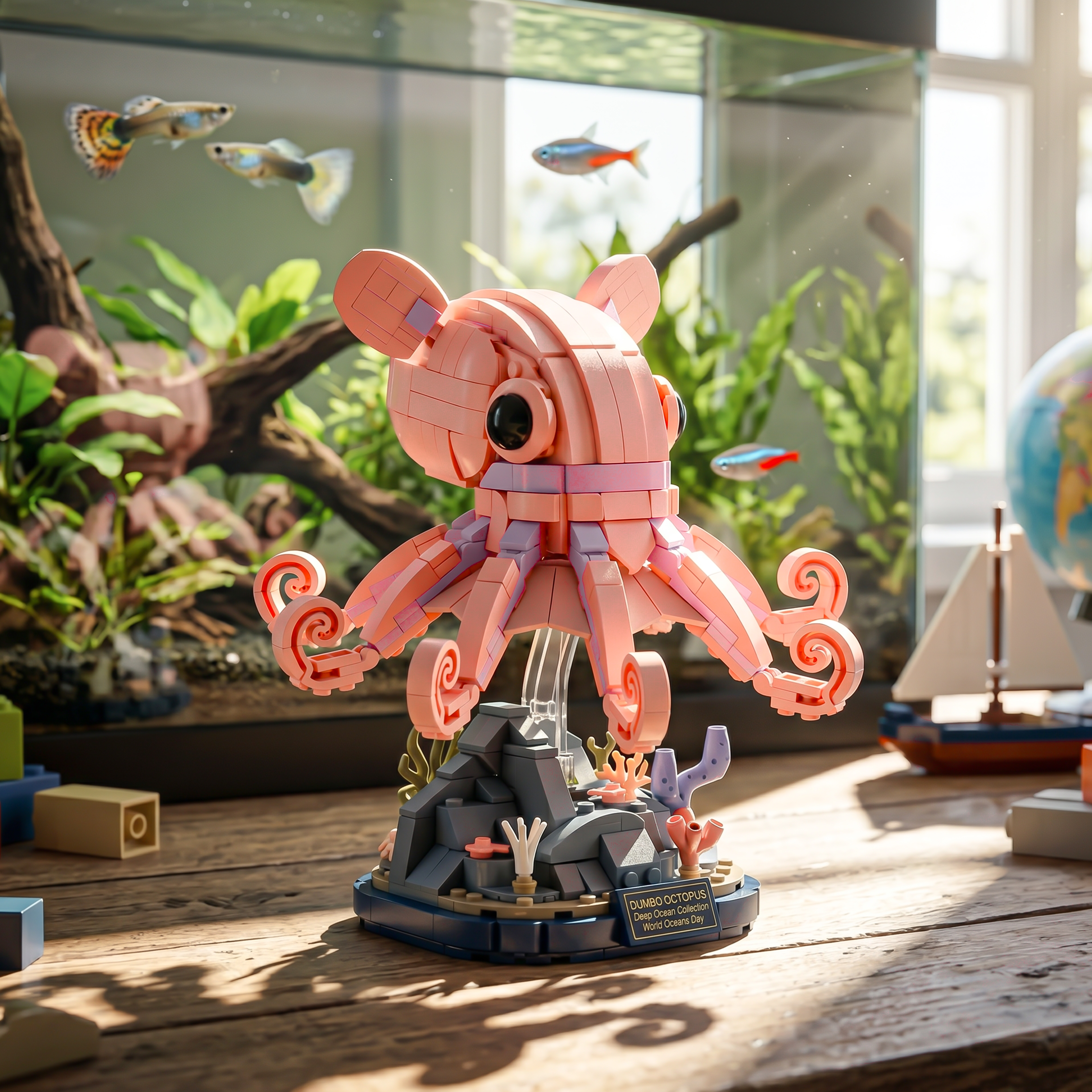 Dumbo Octopus World Oceans Day Collector's Edition Building Blocks Set