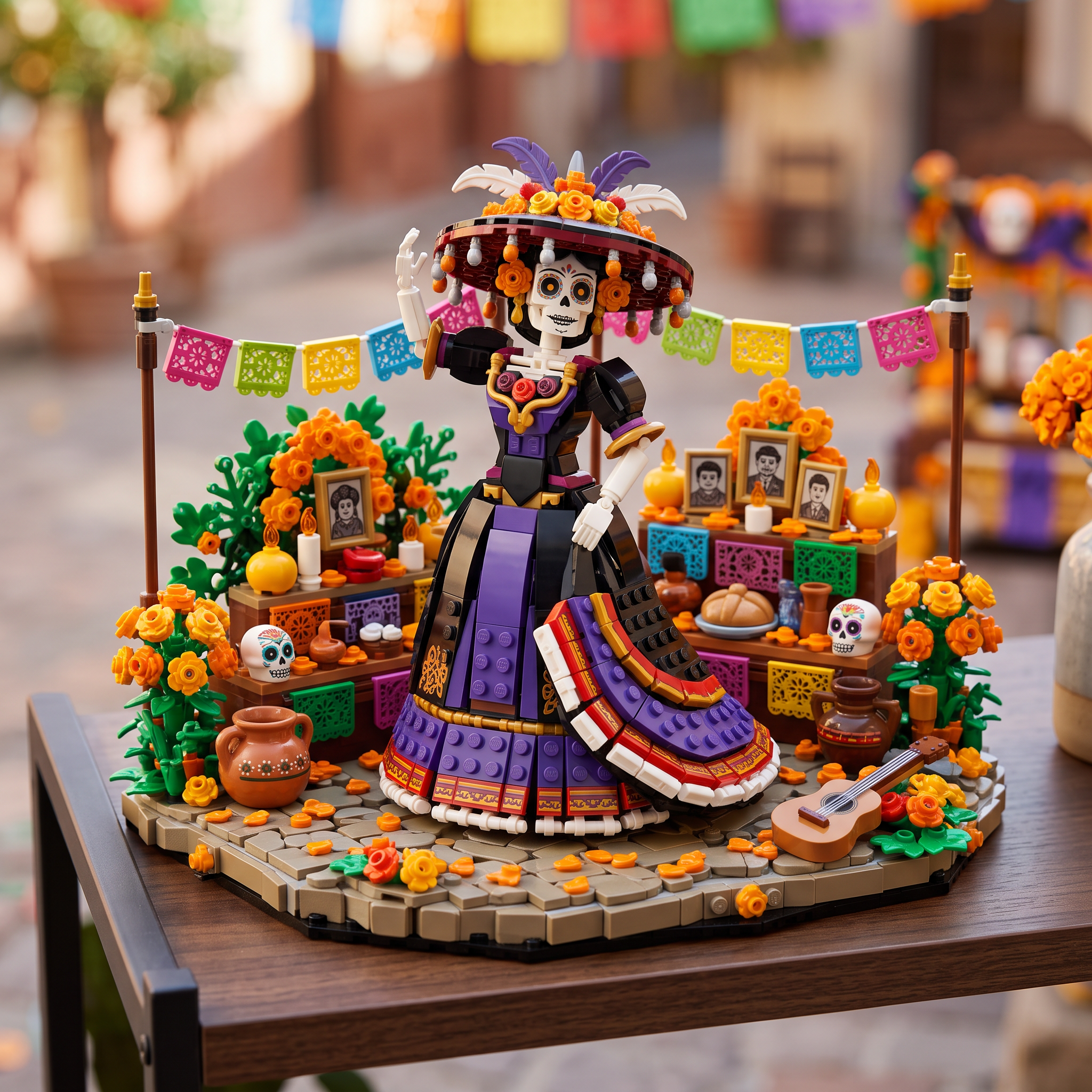 La Catrina Day of the Dead Building Set