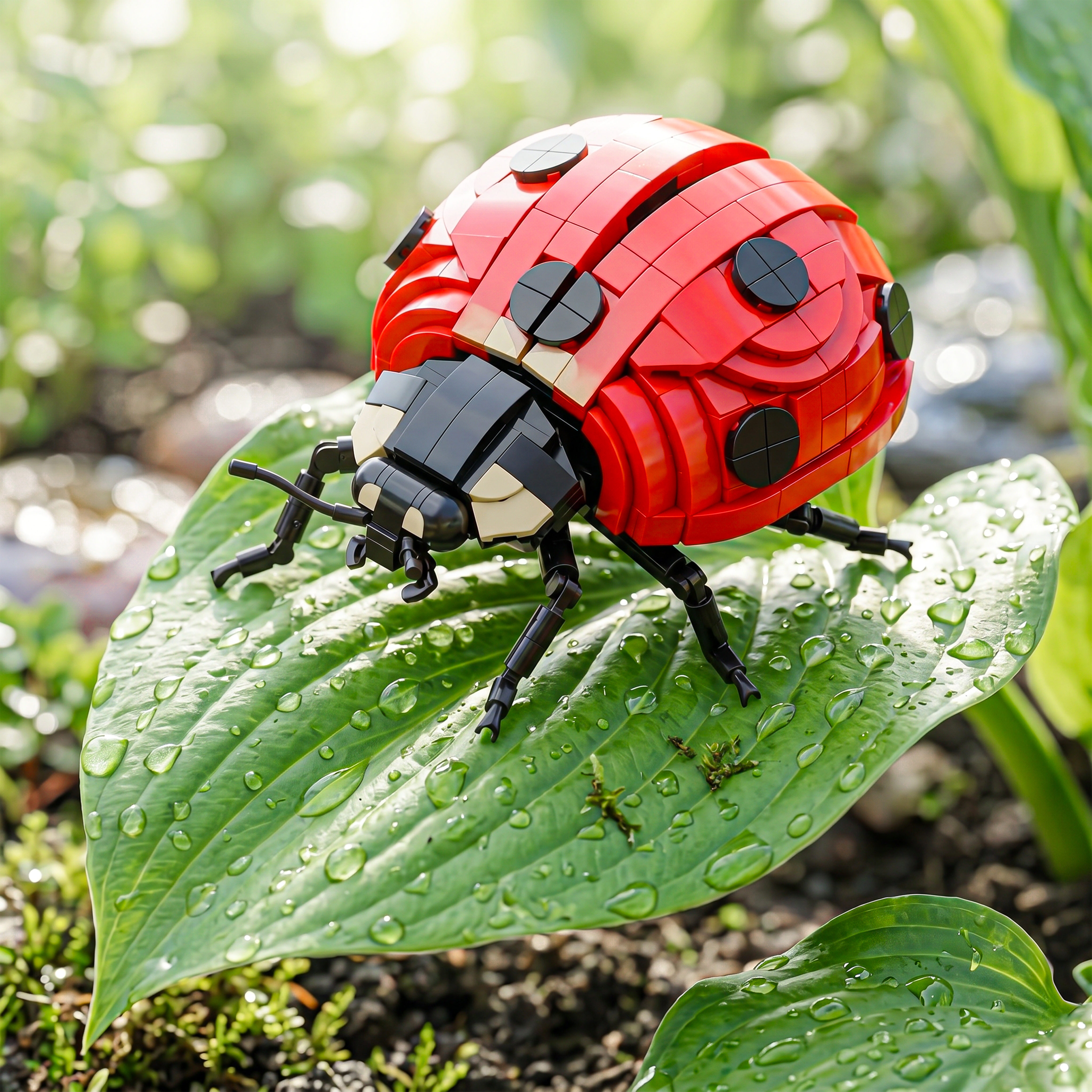 Ladybug Leaf Display Building Set