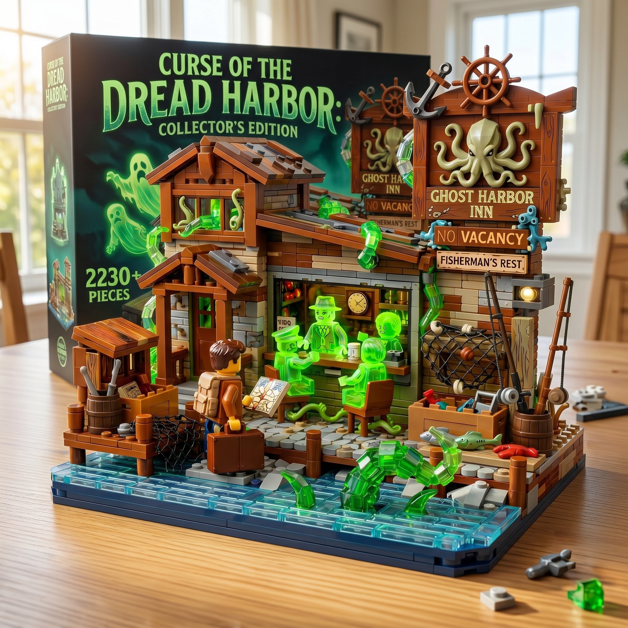 Curse of Dread Harbor Ghost Inn Building Set