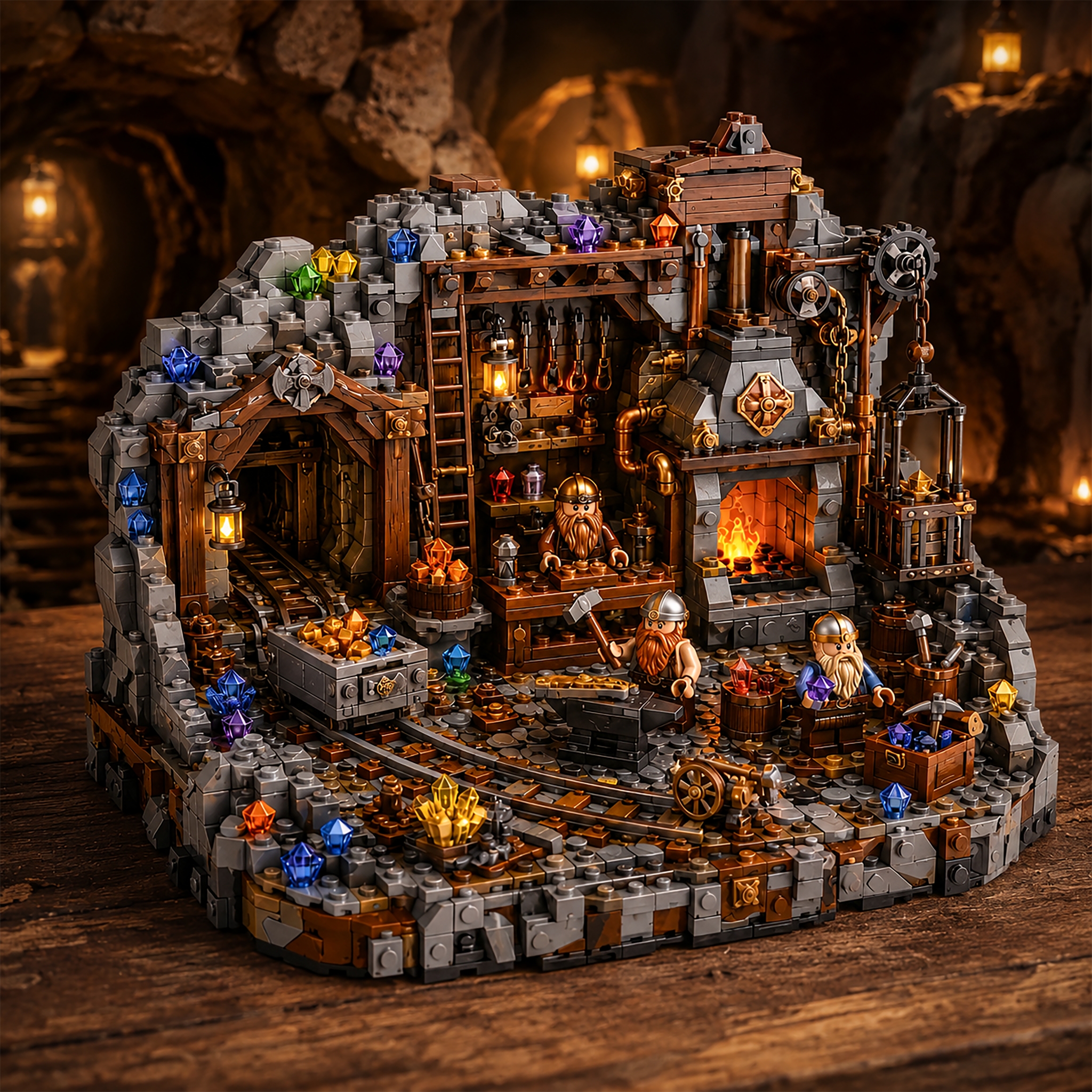Crystal Mine Dwarf Forge Legacy Building Set