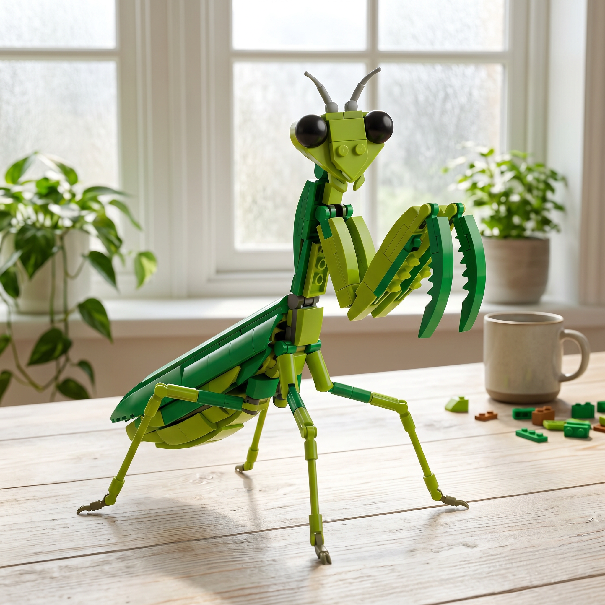 Praying Mantis Nature Display Building Set