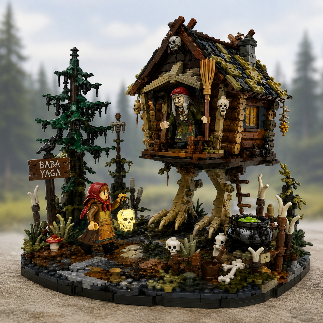 Baba Yaga’s Walking Hut Building Block Set