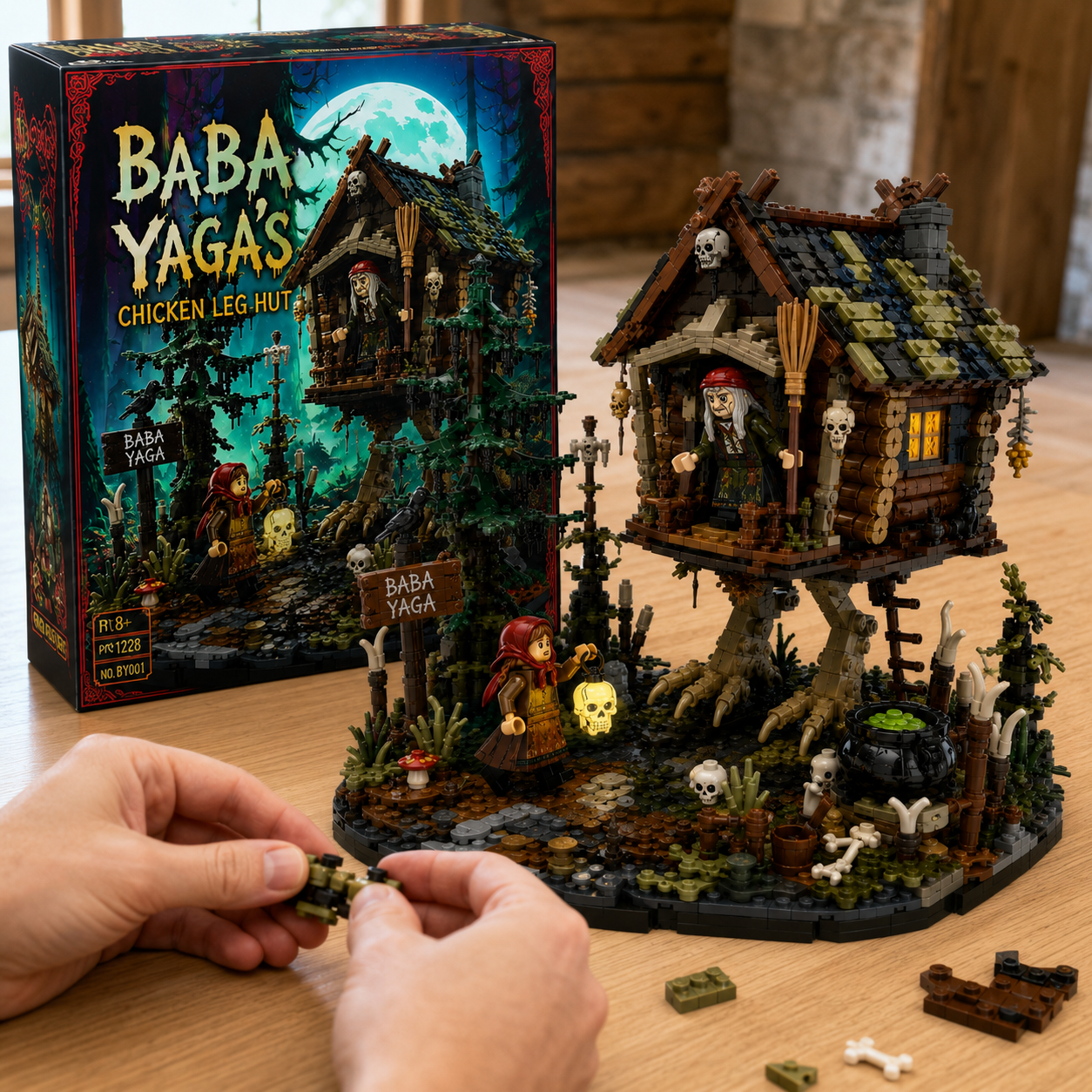 Baba Yaga’s Walking Hut Building Block Set